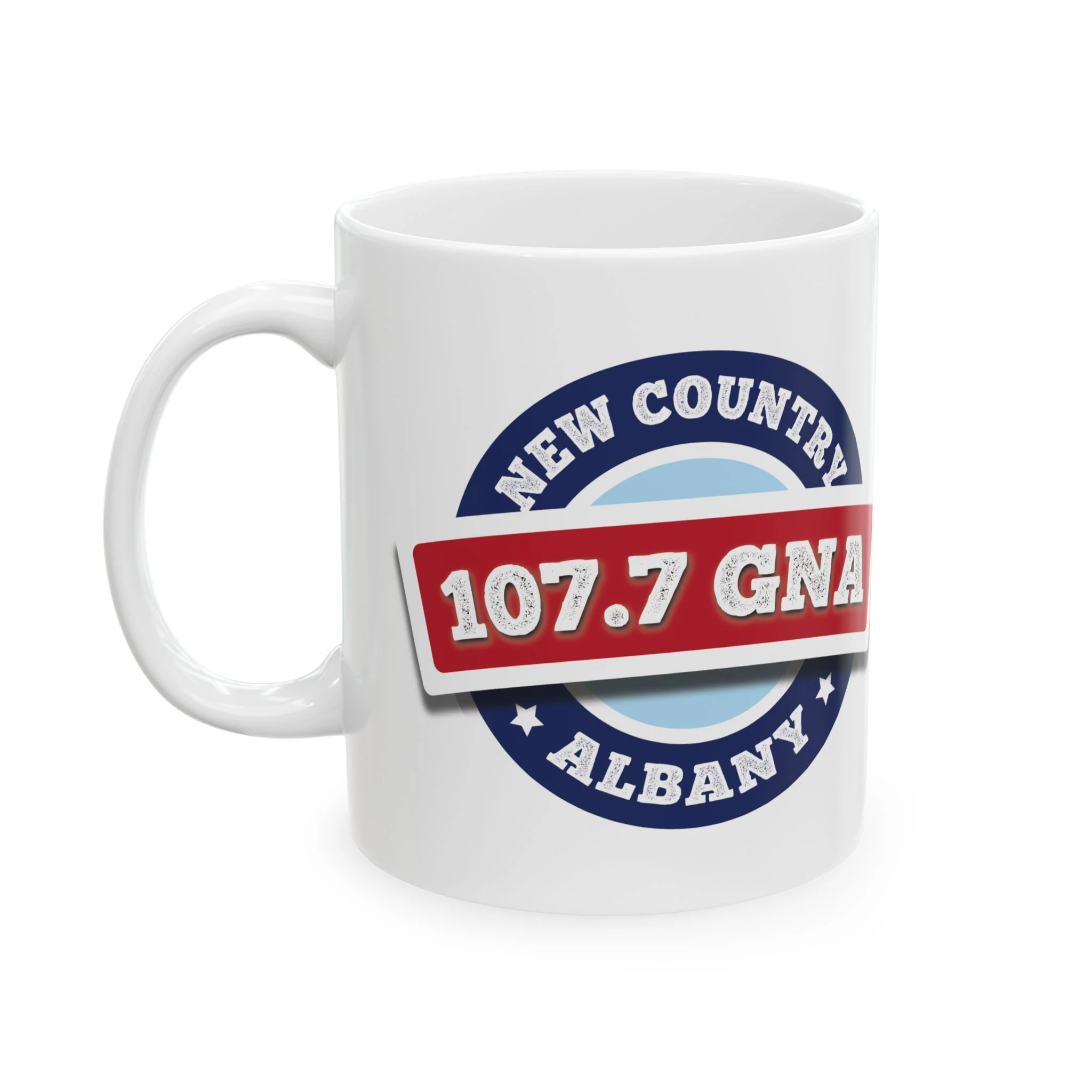 107.7 GNA New Country Ceramic Mug, (11oz, 15oz) - Image 4