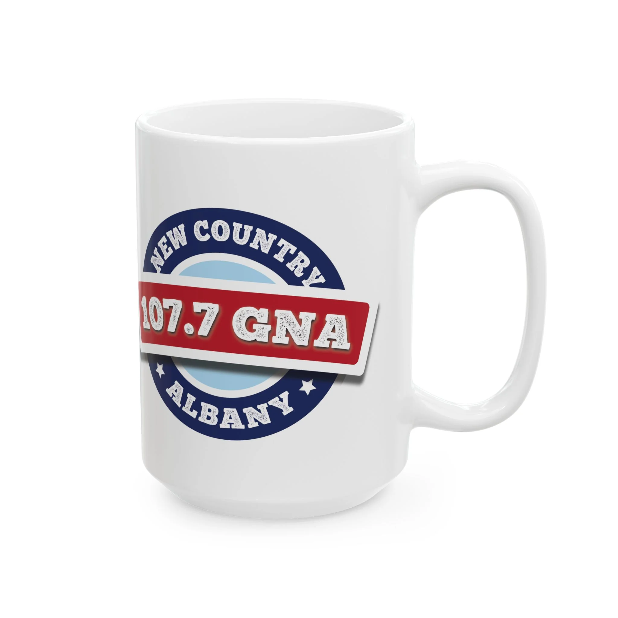 107.7 GNA New Country Ceramic Mug, (11oz, 15oz) - Image 8