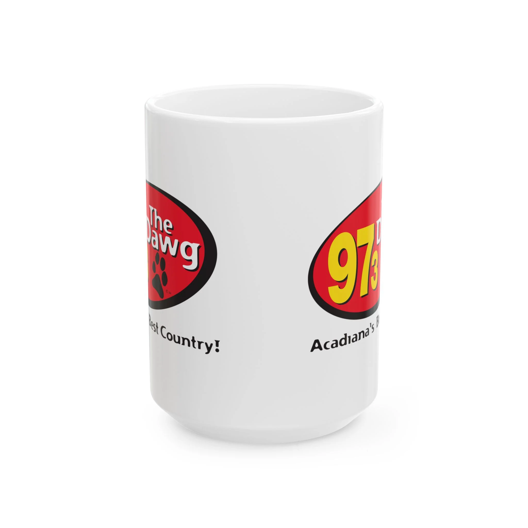 97.3 The Dawg Ceramic Mug, (11oz, 15oz) - Image 2