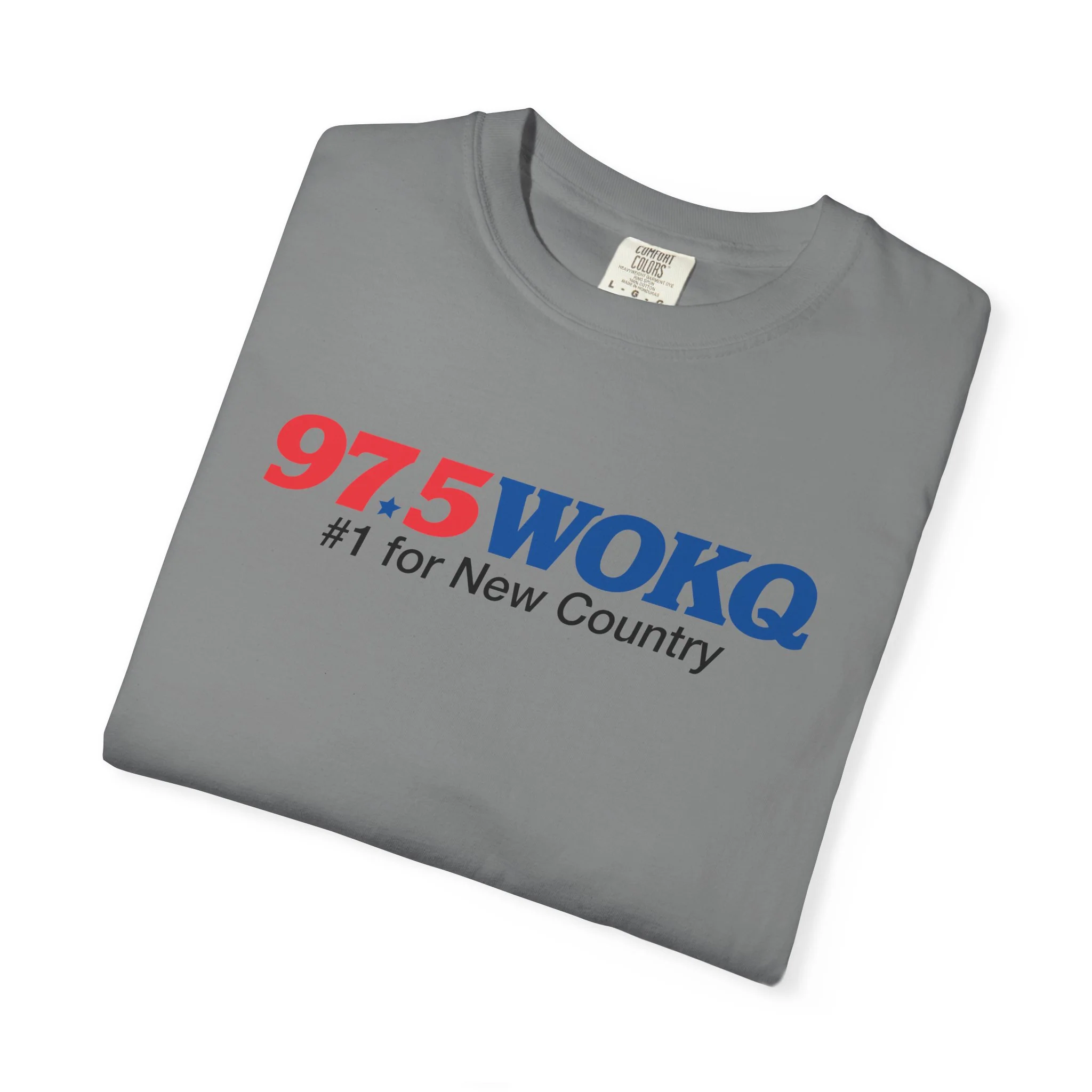 97.5 WOKQ Unisex Garment-Dyed T-shirt - Image 14