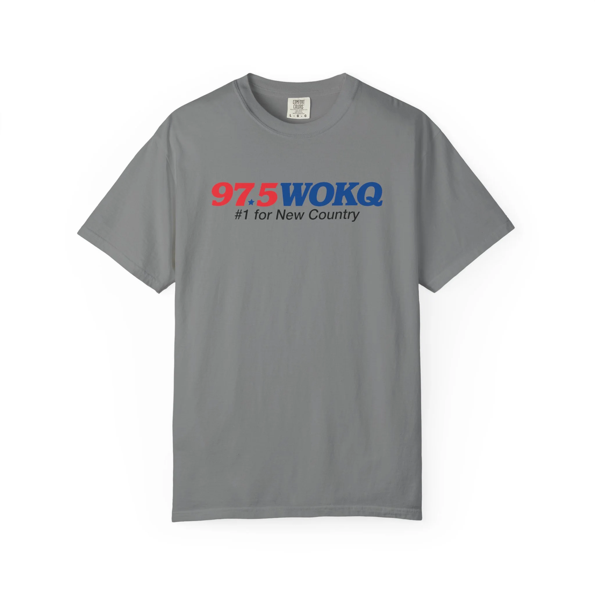 97.5 WOKQ Unisex Garment-Dyed T-shirt - Image 3