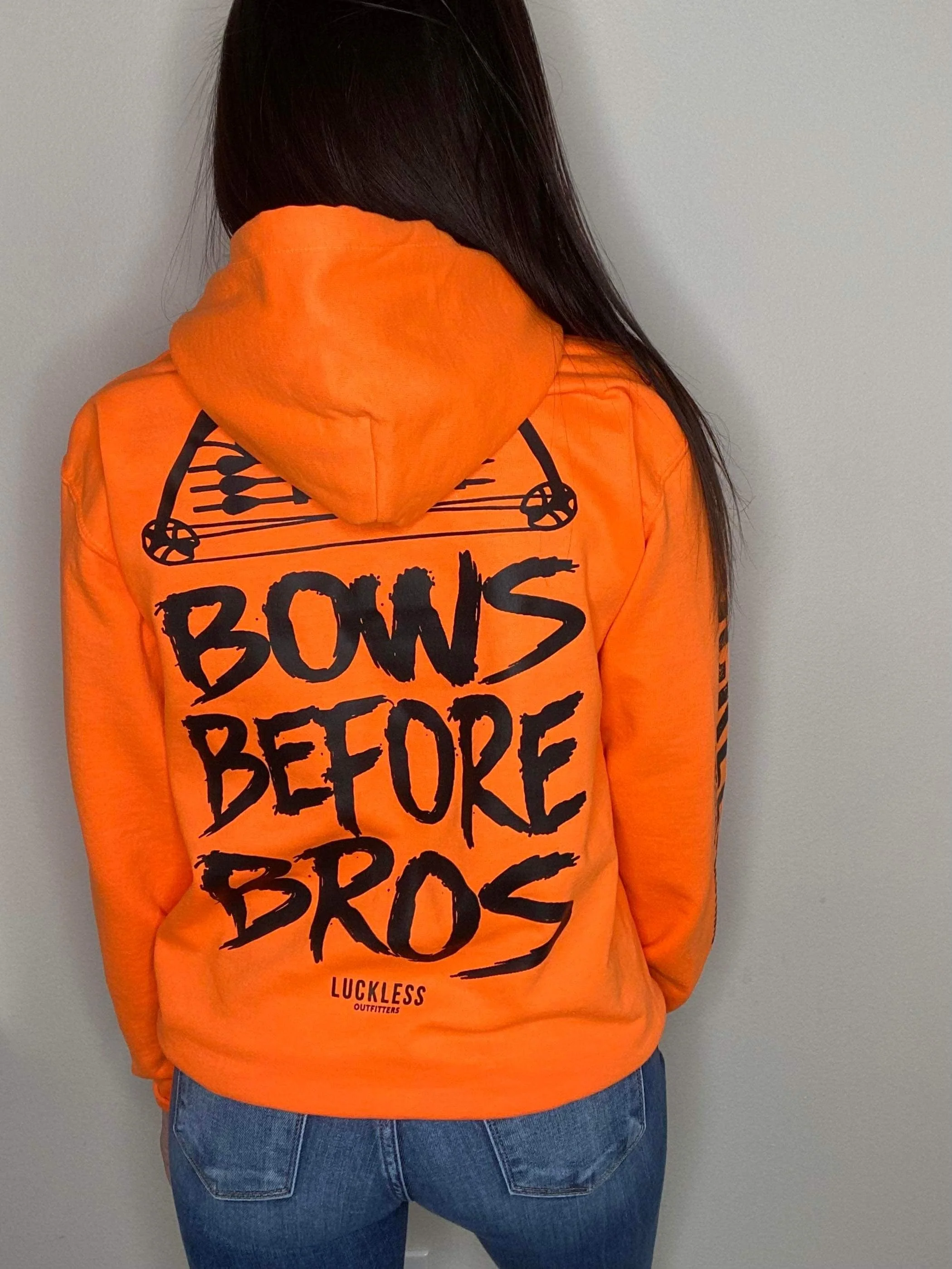 Bows Before Bros Hoodie – Soft Country Graphic Sweatshirt - Image 3