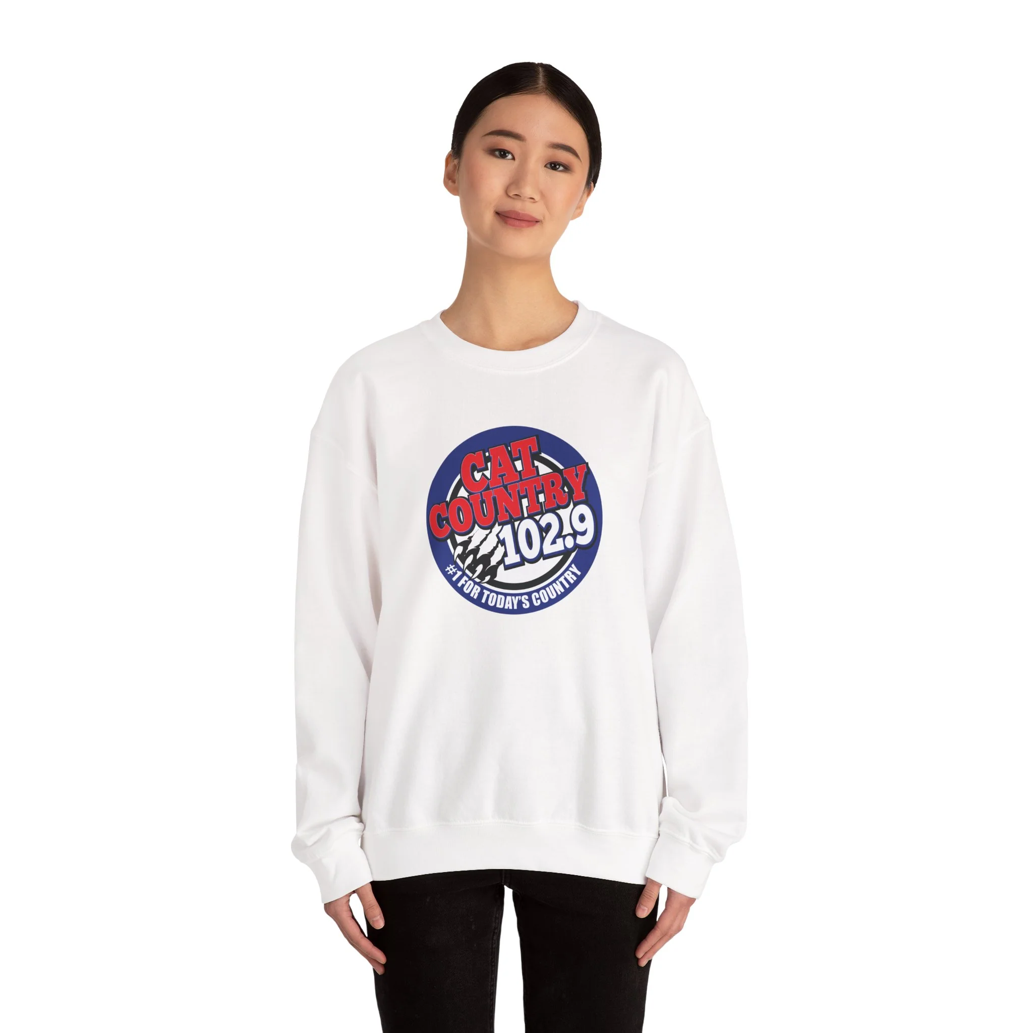 Cat Country 102.9 KCTR Unisex Heavy Blend™ Crewneck Sweatshirt - Image 7