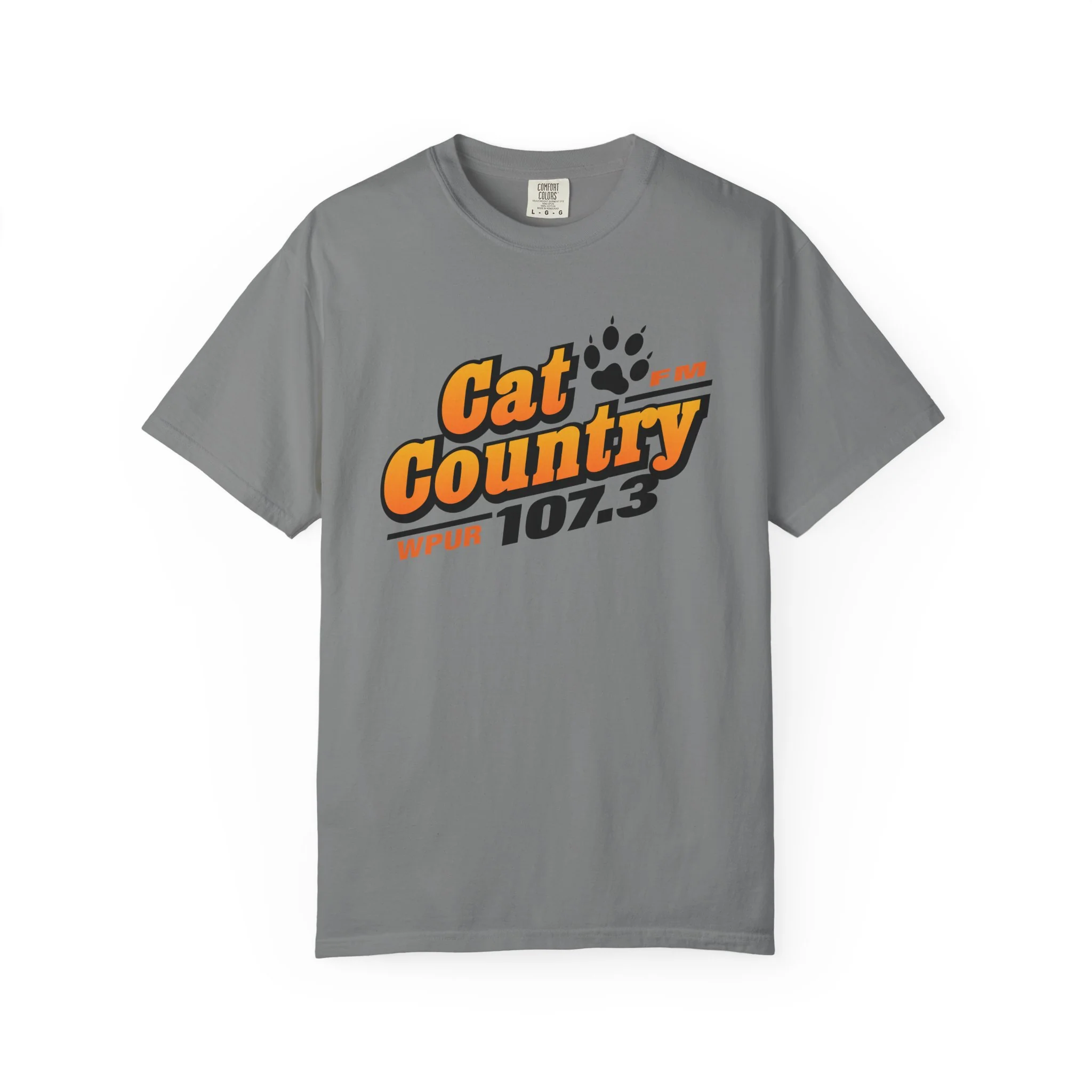 Cat Country 107.3 Unisex Garment-Dyed T-shirt - Image 4