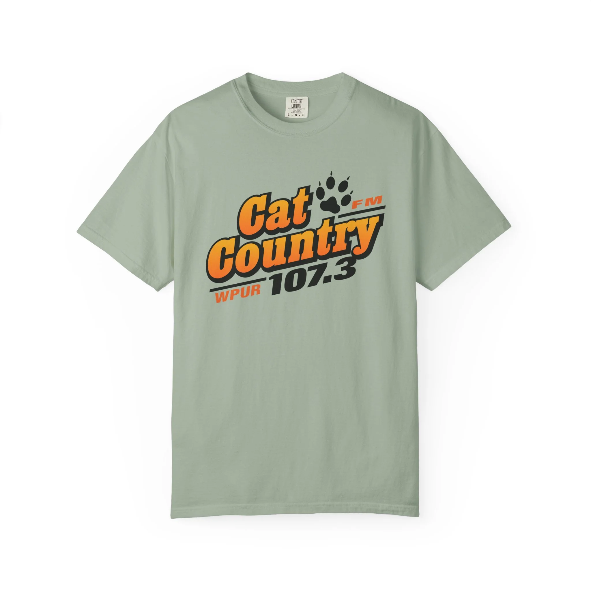 Cat Country 107.3 Unisex Garment-Dyed T-shirt - Image 5