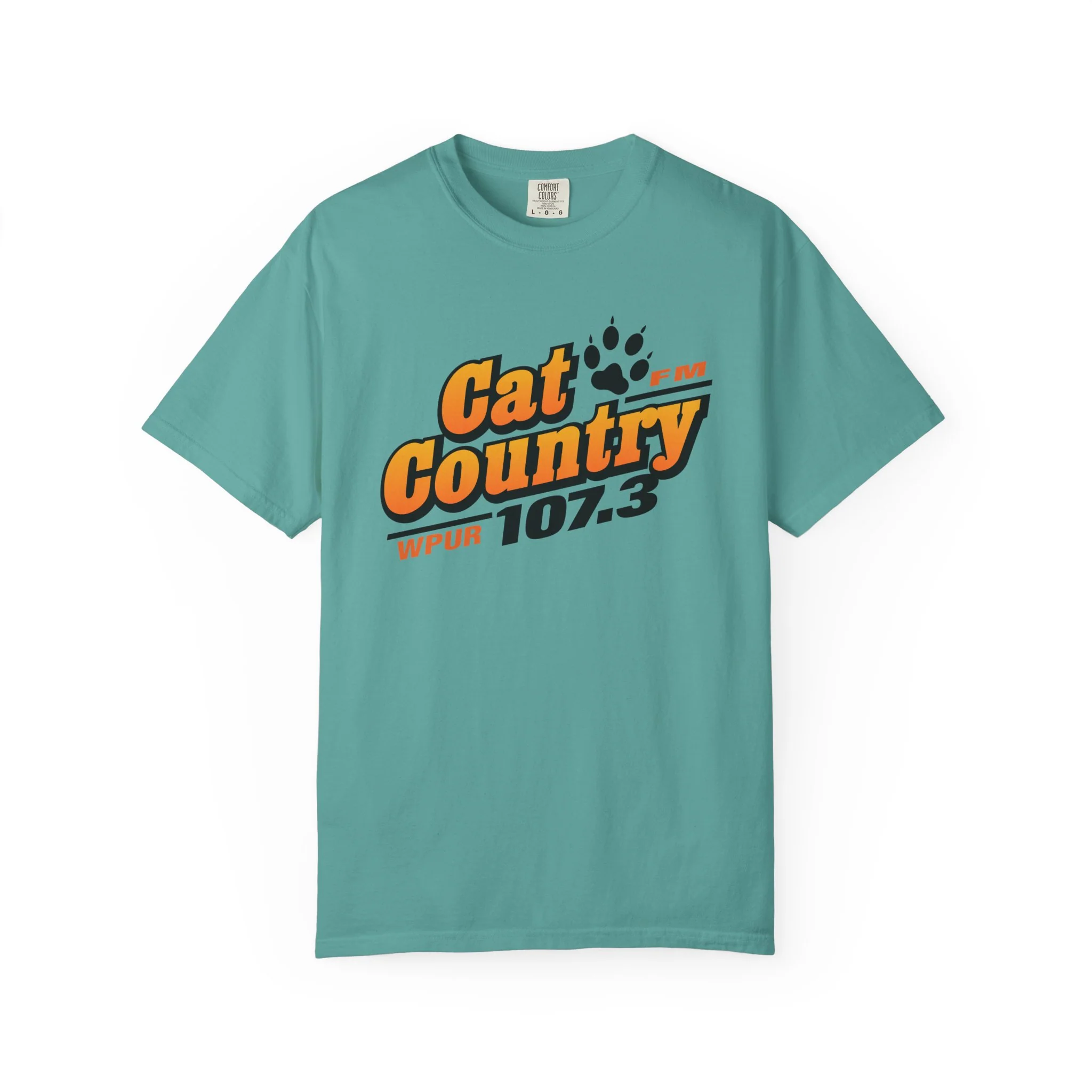 Cat Country 107.3 Unisex Garment-Dyed T-shirt - Image 7