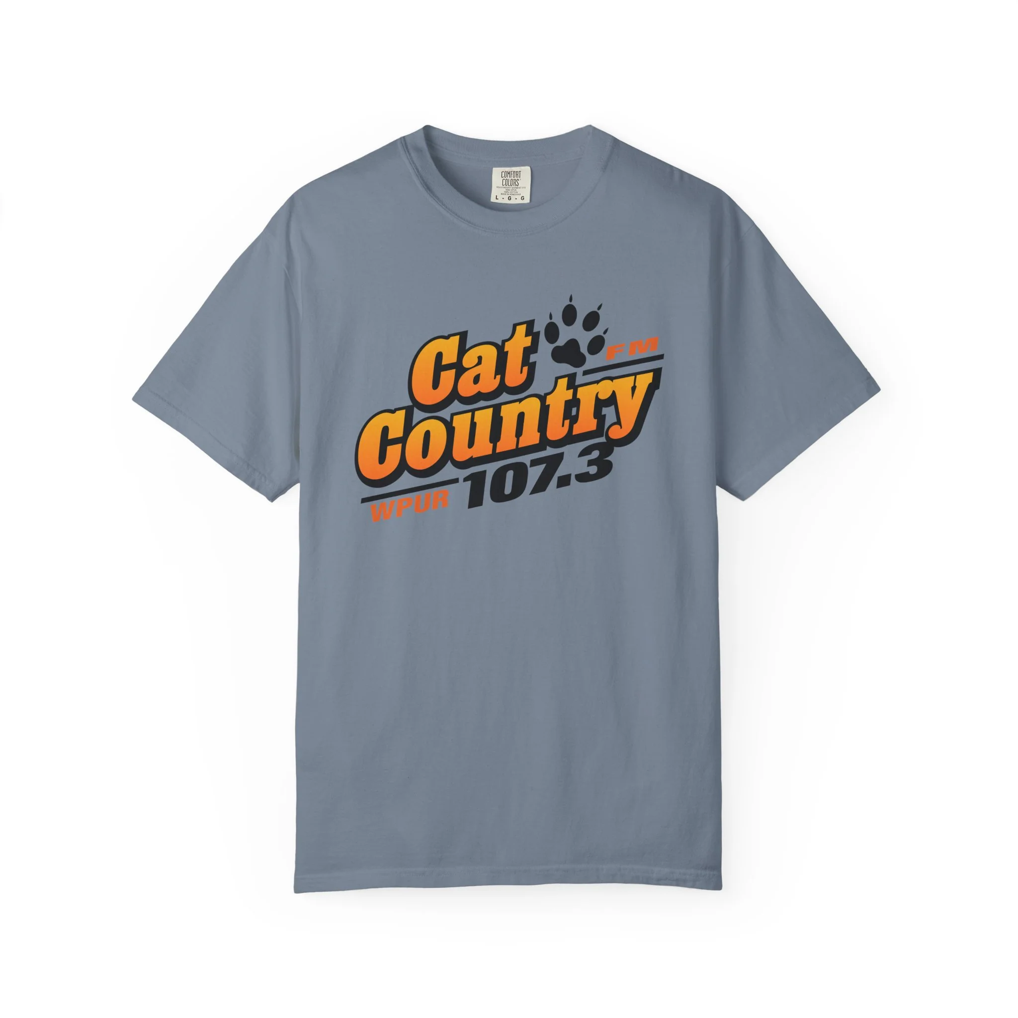 Cat Country 107.3 Unisex Garment-Dyed T-shirt - Image 9
