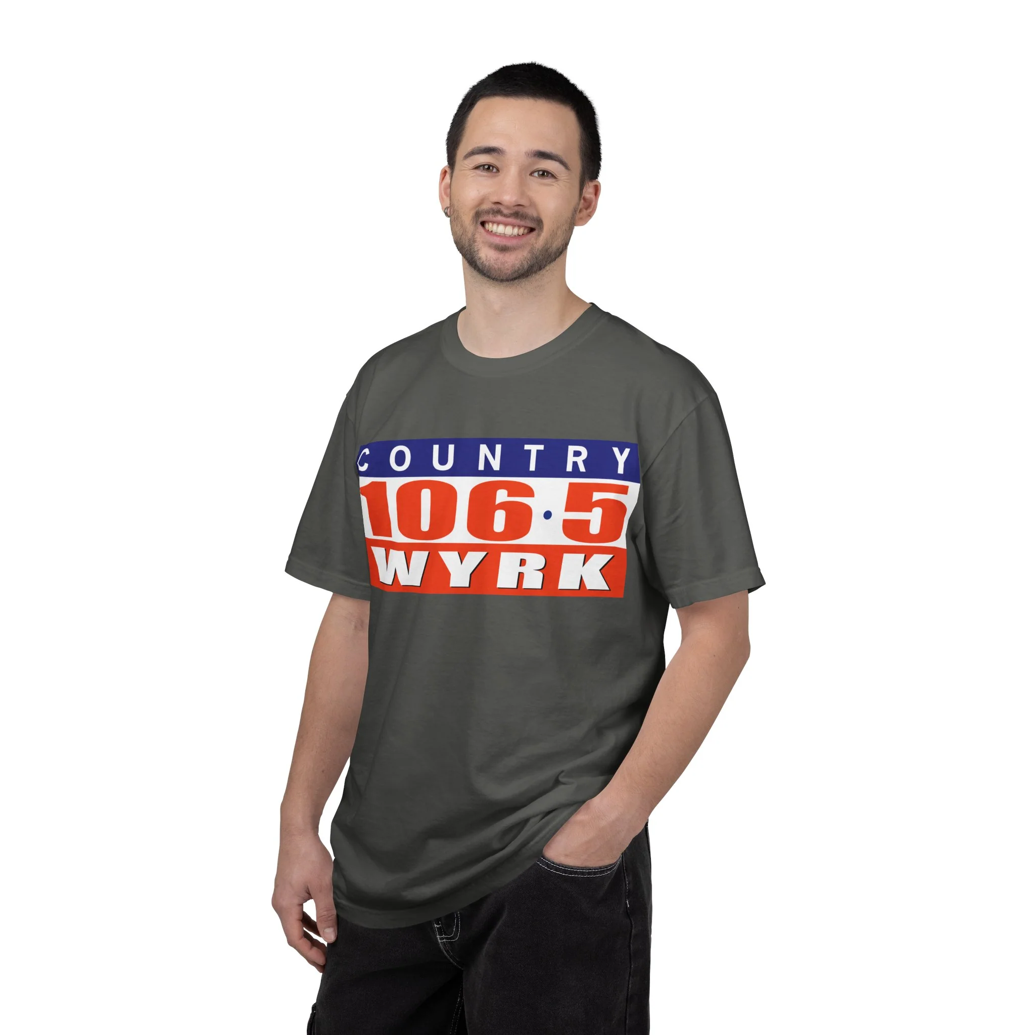 Country 106.5 WYRK Unisex Garment-Dyed T-shirt - Image 18