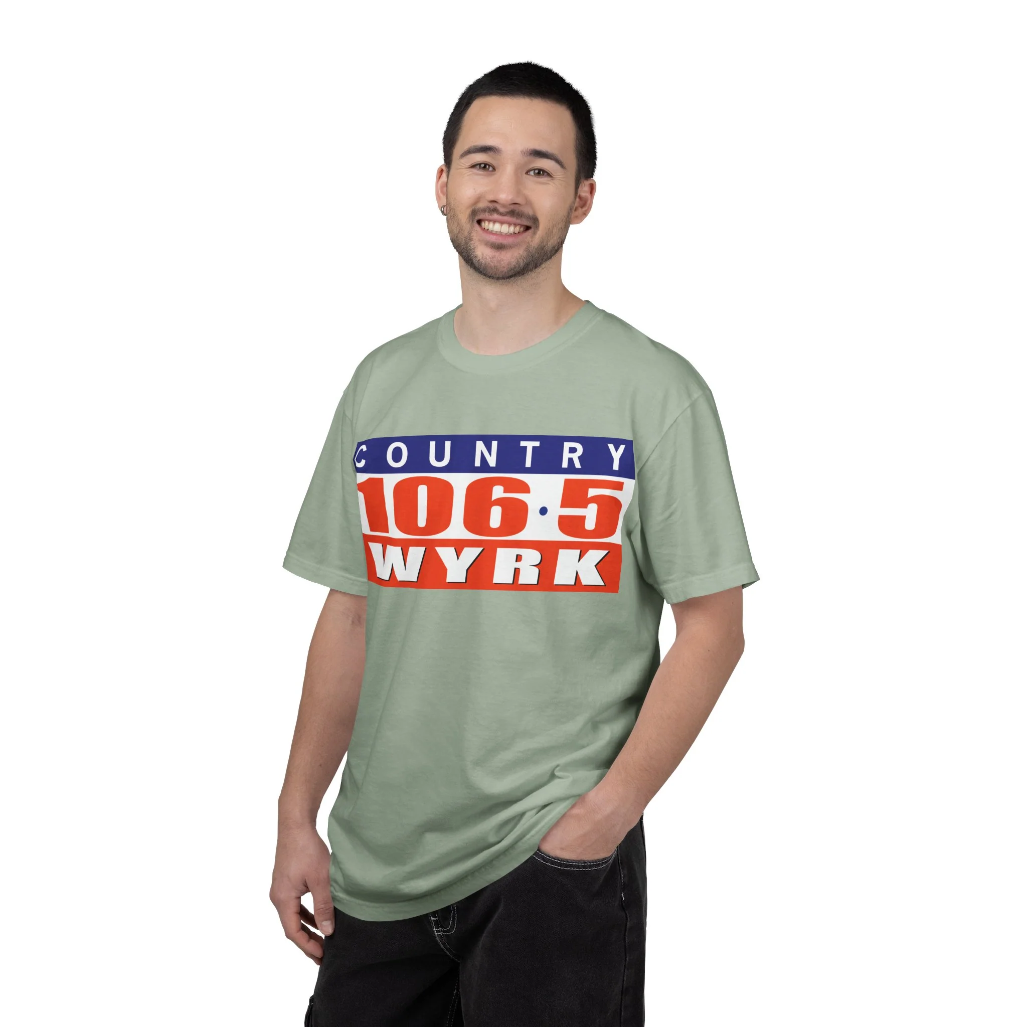 Country 106.5 WYRK Unisex Garment-Dyed T-shirt - Image 24