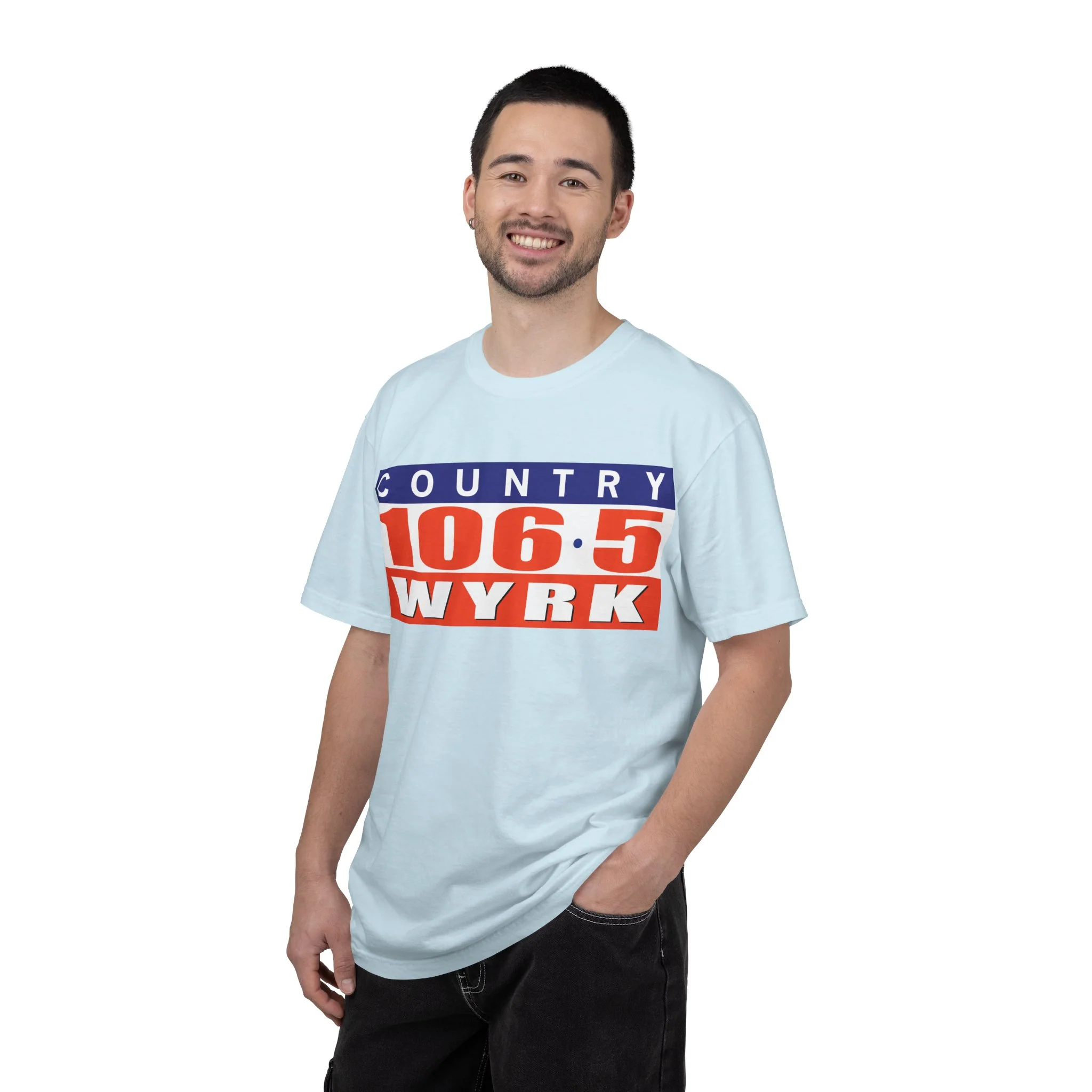 Country 106.5 WYRK Unisex Garment-Dyed T-shirt - Image 33