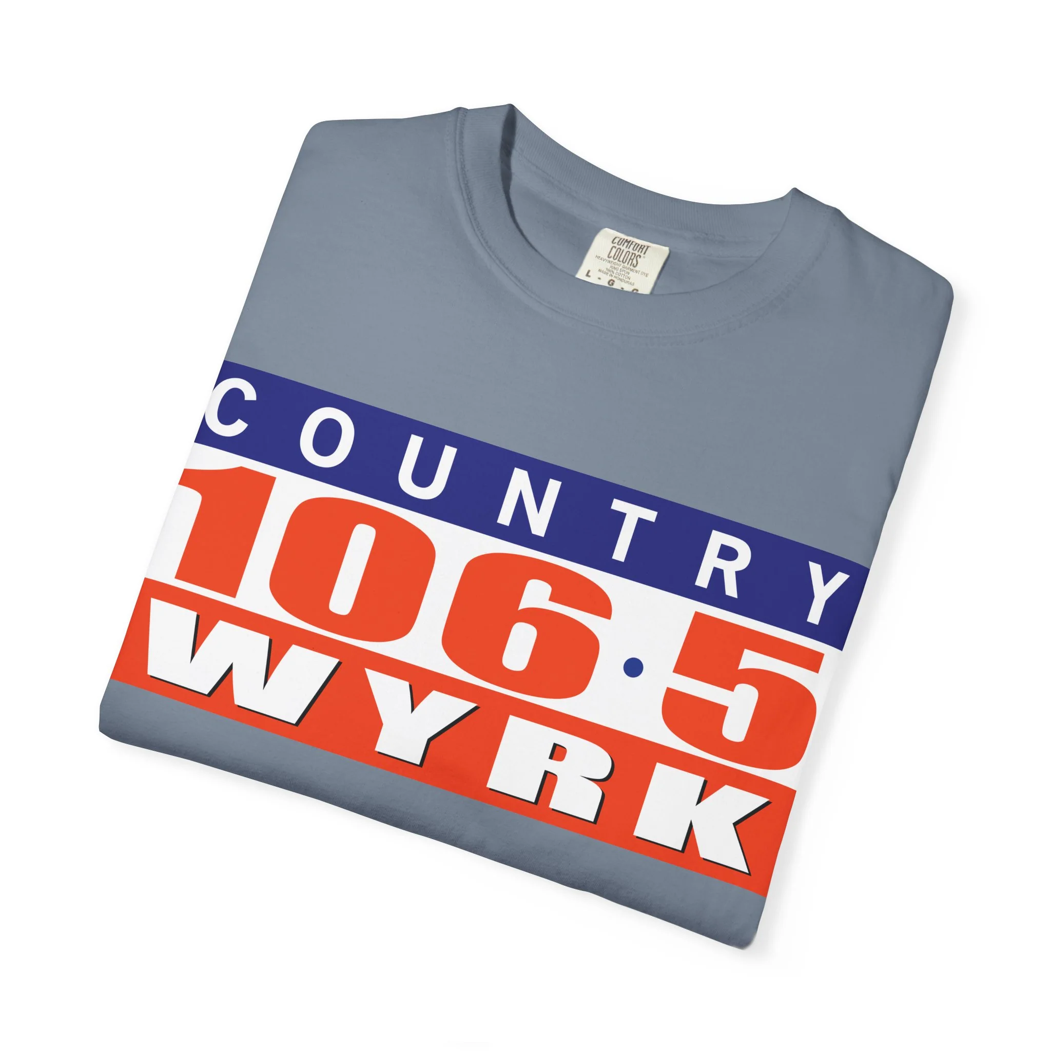 Country 106.5 WYRK Unisex Garment-Dyed T-shirt - Image 35