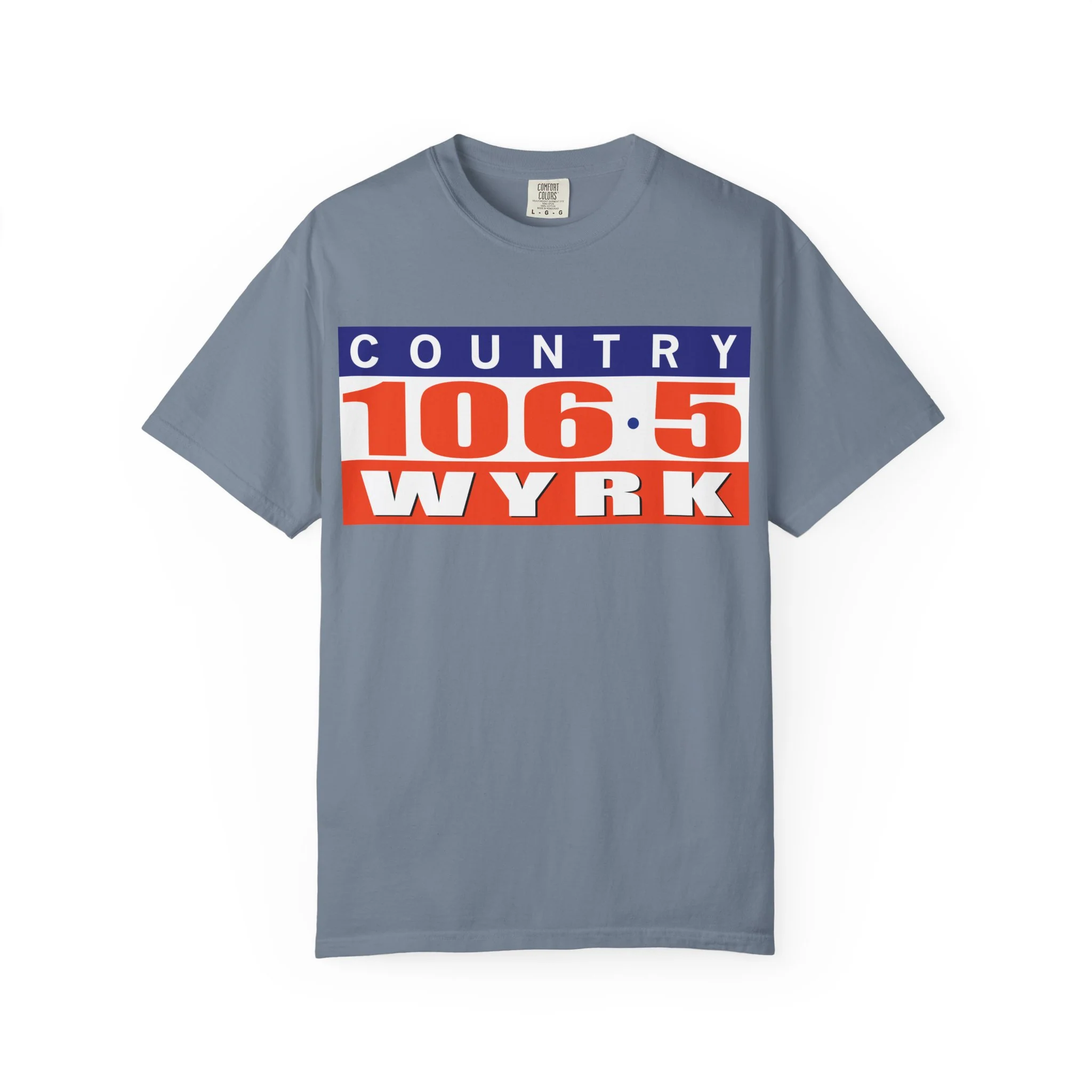 Country 106.5 WYRK Unisex Garment-Dyed T-shirt - Image 9