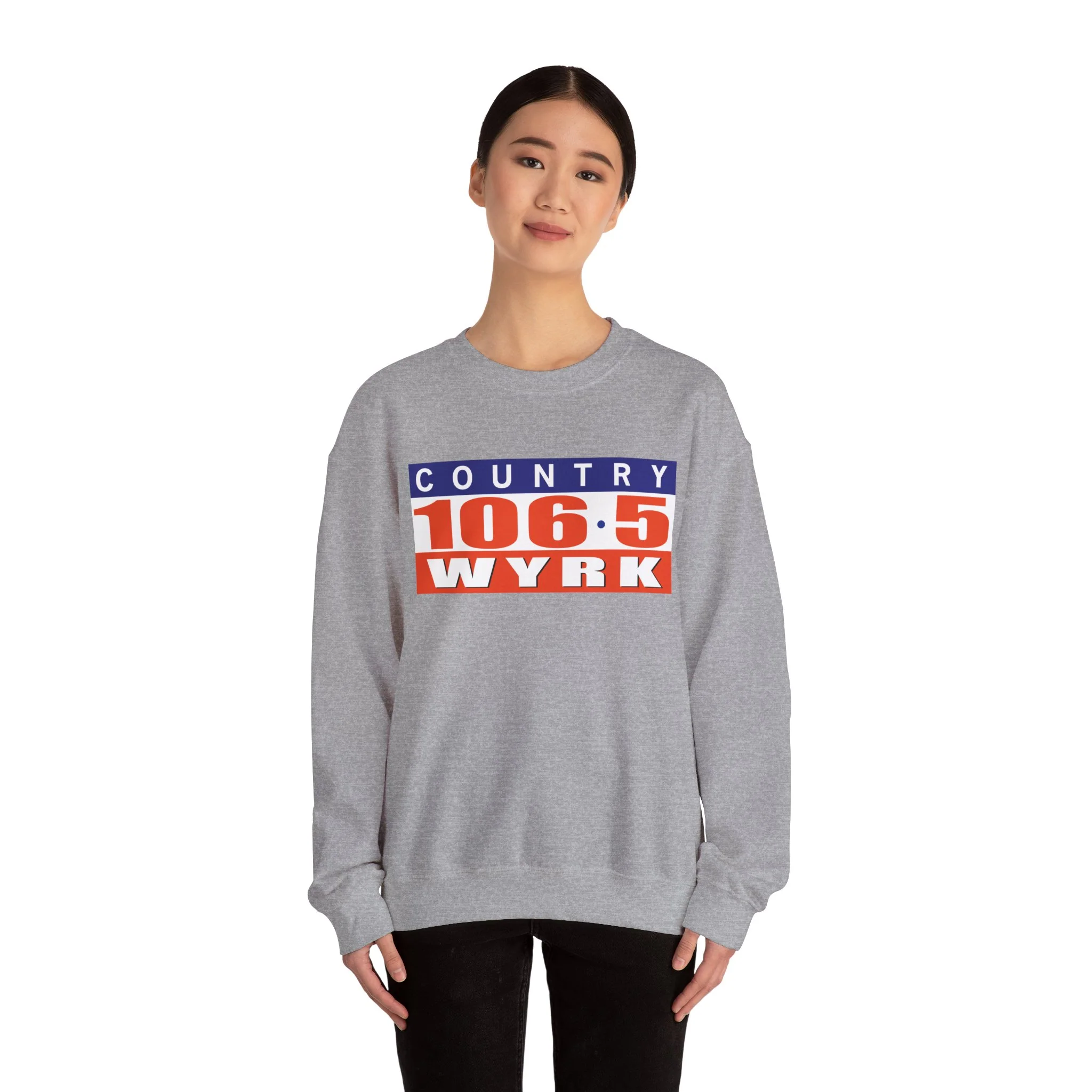 Country 106.5 WYRK Unisex Heavy Blend™ Crewneck Sweatshirt - Image 13