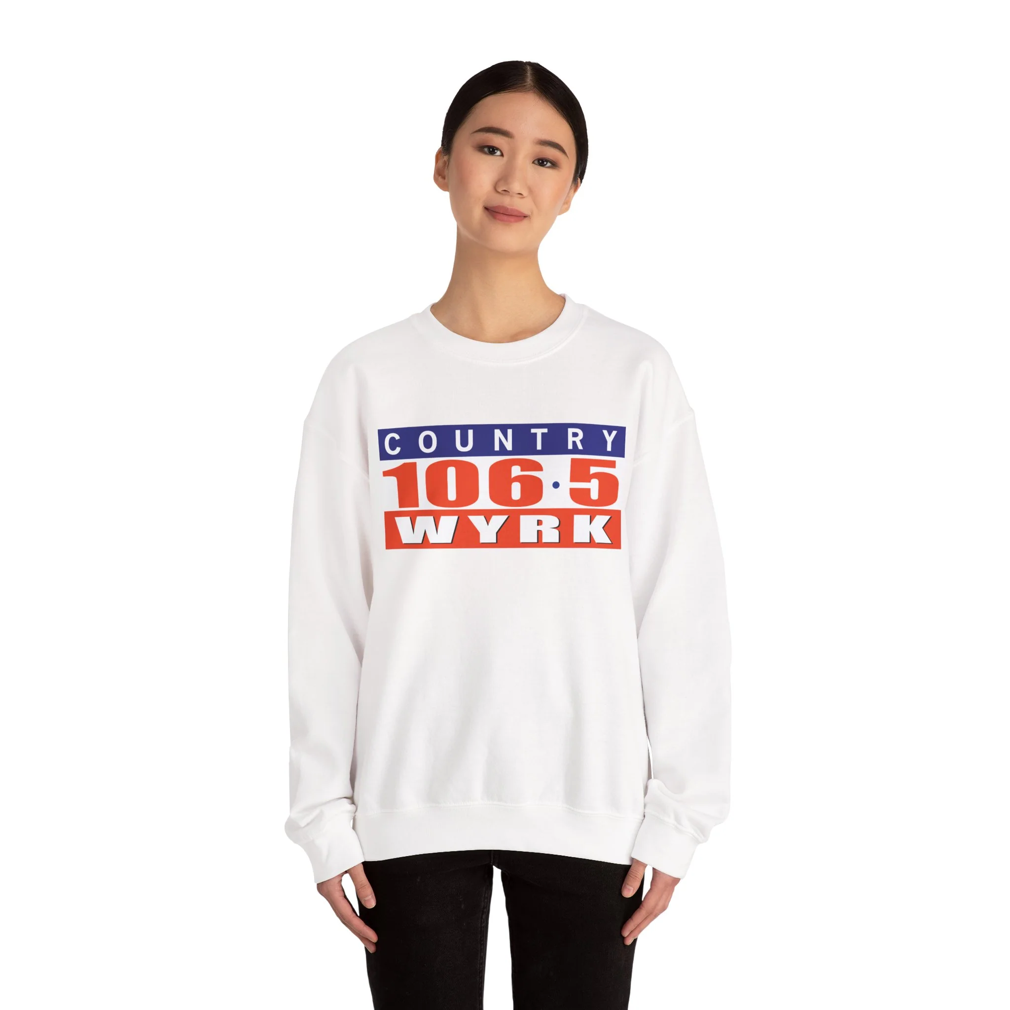 Country 106.5 WYRK Unisex Heavy Blend™ Crewneck Sweatshirt - Image 7