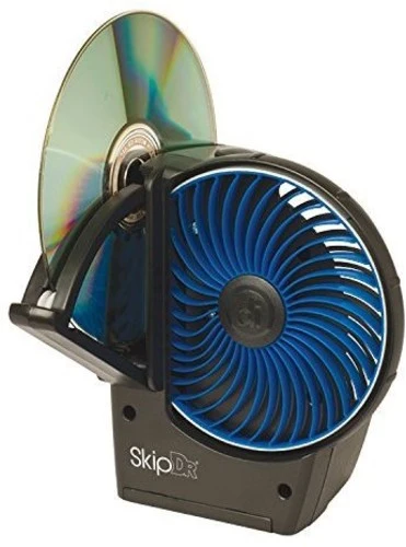 Di 4070300 Skipdr for DVD & CD Disc Repair Clnng - Ditial Innovations 4070300 SkipDr CD & DVD Motorized Disc Repair System (Black/Blue)
