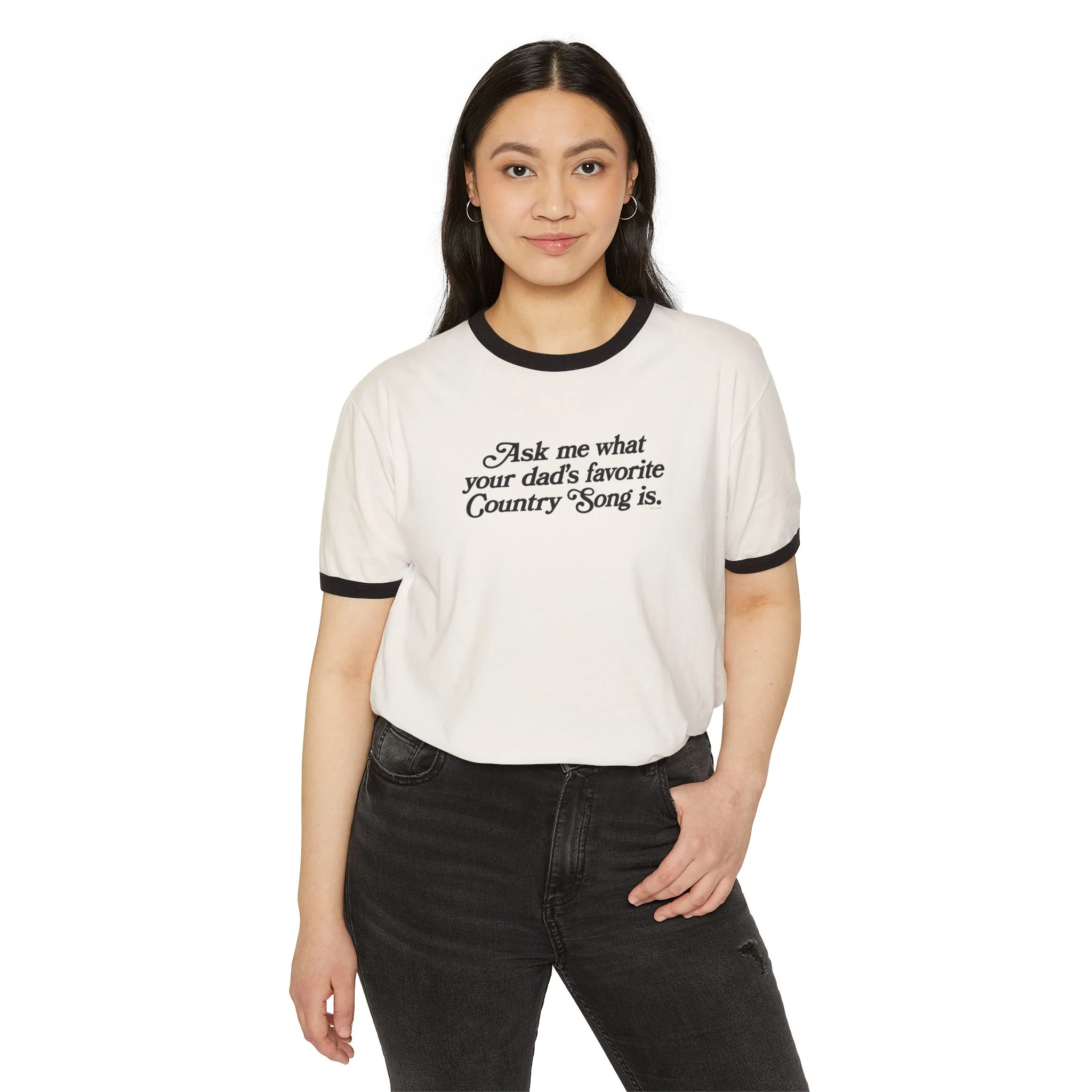 Favorite Country Song (Dad)Ringer T-Shirt - Image 2