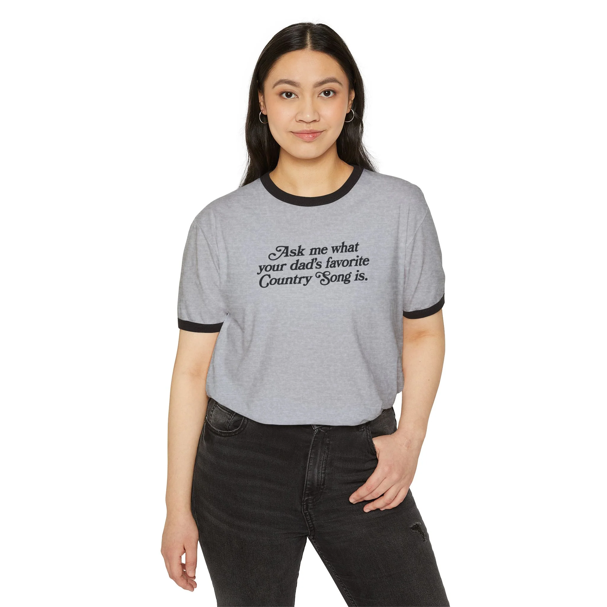 Favorite Country Song (Dad)Ringer T-Shirt - Image 4