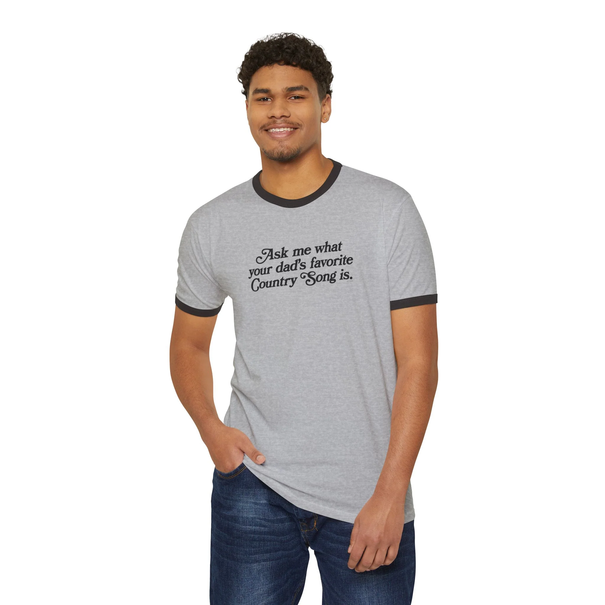 Favorite Country Song (Dad)Ringer T-Shirt - Image 5