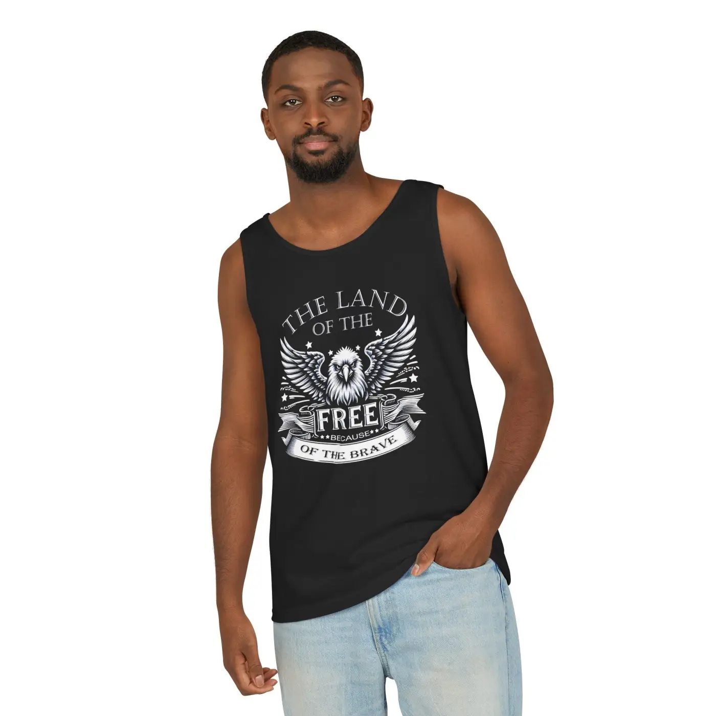 Patriotic Eagle Tank Top – True American Pride Cotton - Image 5