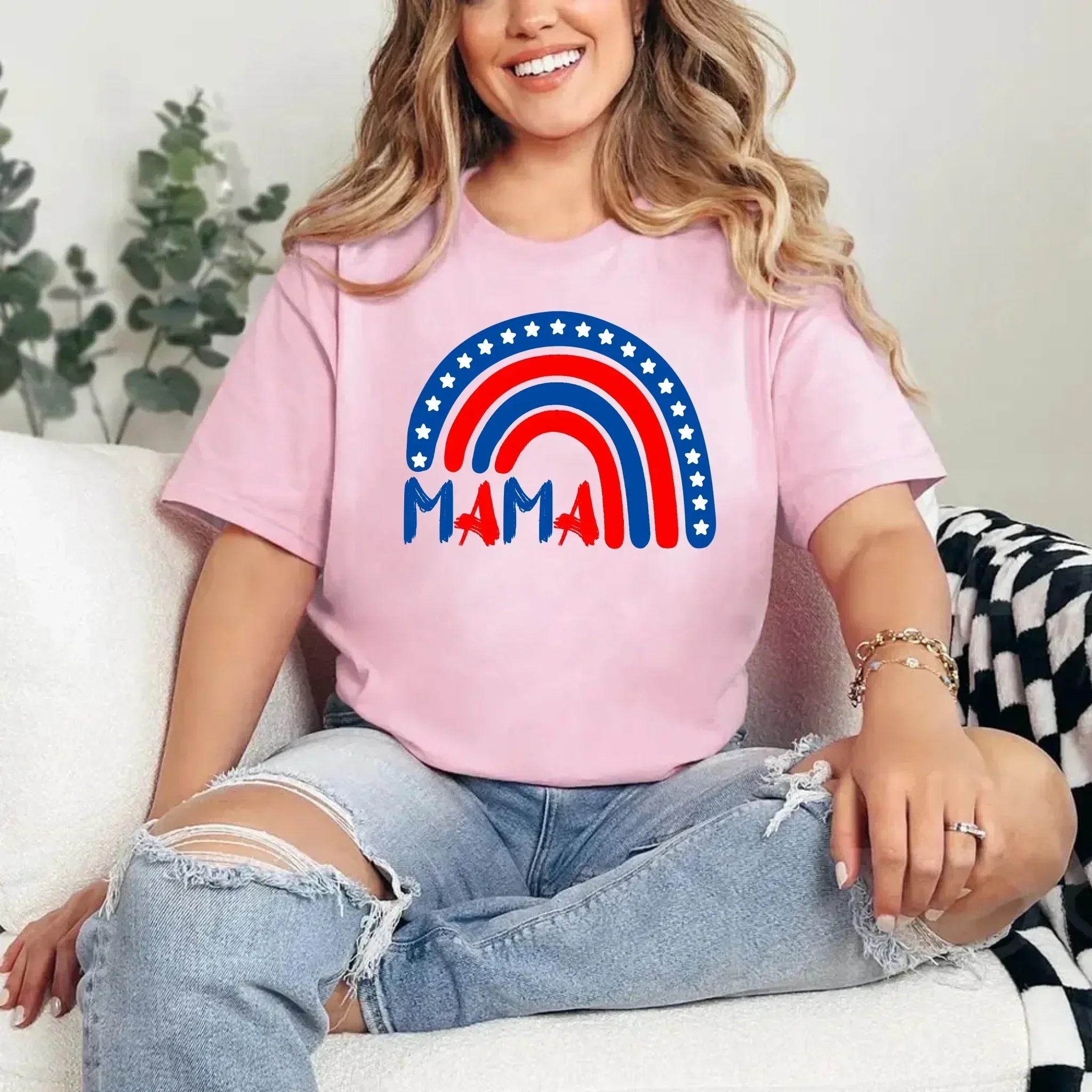 Patriotic Mama & Mini Matching T-Shirt Set – 4th of July - Image 8