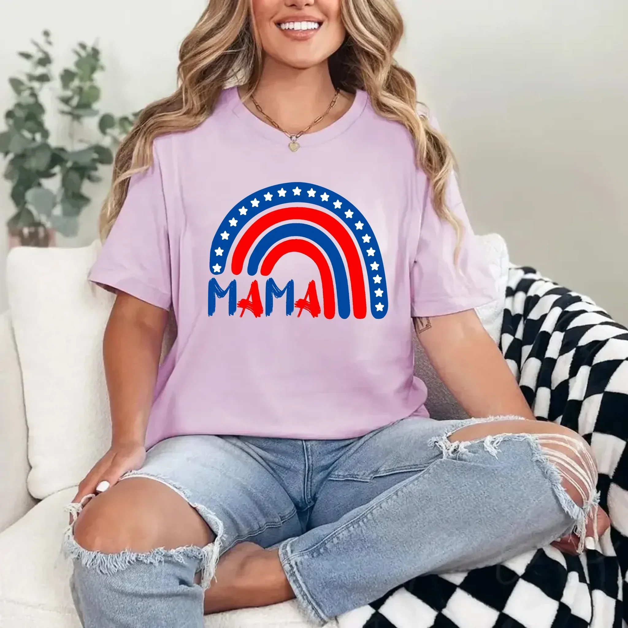 Patriotic Mama & Mini Matching T-Shirt Set – 4th of July - Image 9