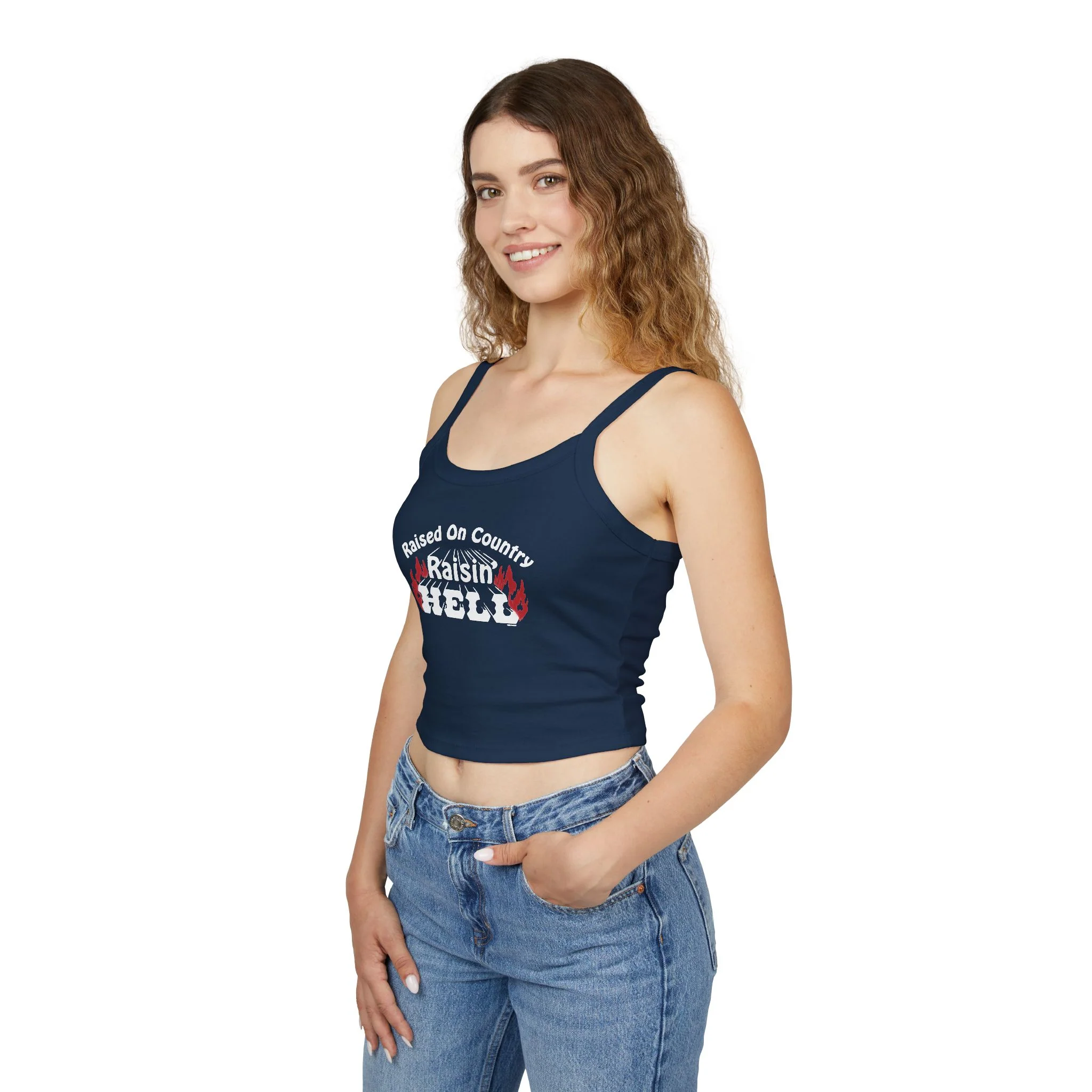 Raised on Country, Raisin’ Hell Spaghetti Strap Tank Top - Image 12