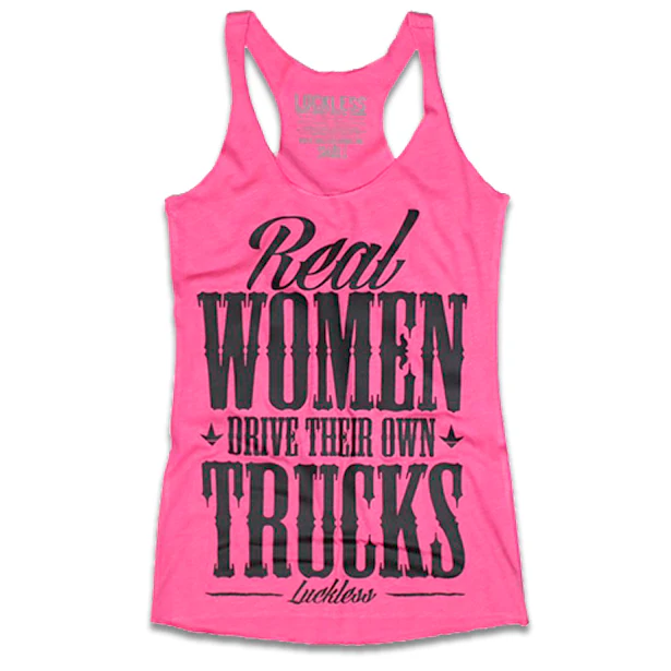 Real Women Drive Their Own Trucks Tank Top – Country Tee