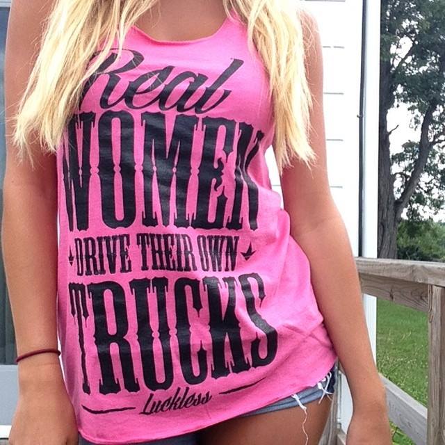 Real Women Drive Their Own Trucks Tank Top – Country Tee - Image 4