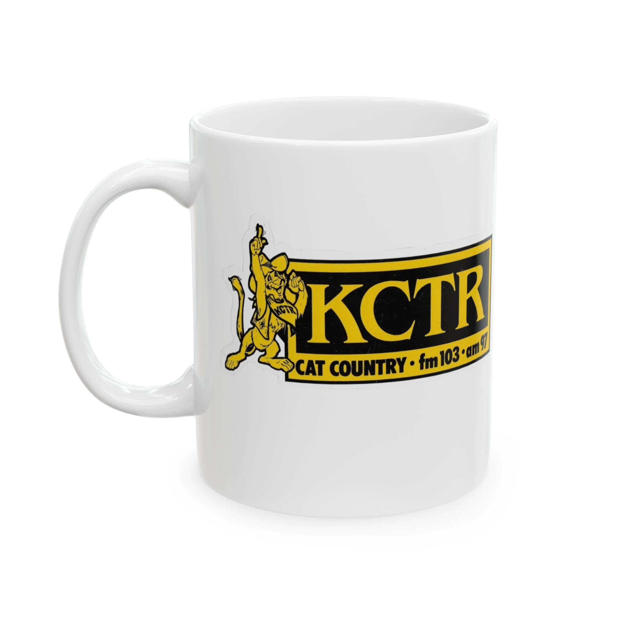 Retro Cat Country 102.9 KCTR Ceramic Mug, (11oz, 15oz) - Image 4