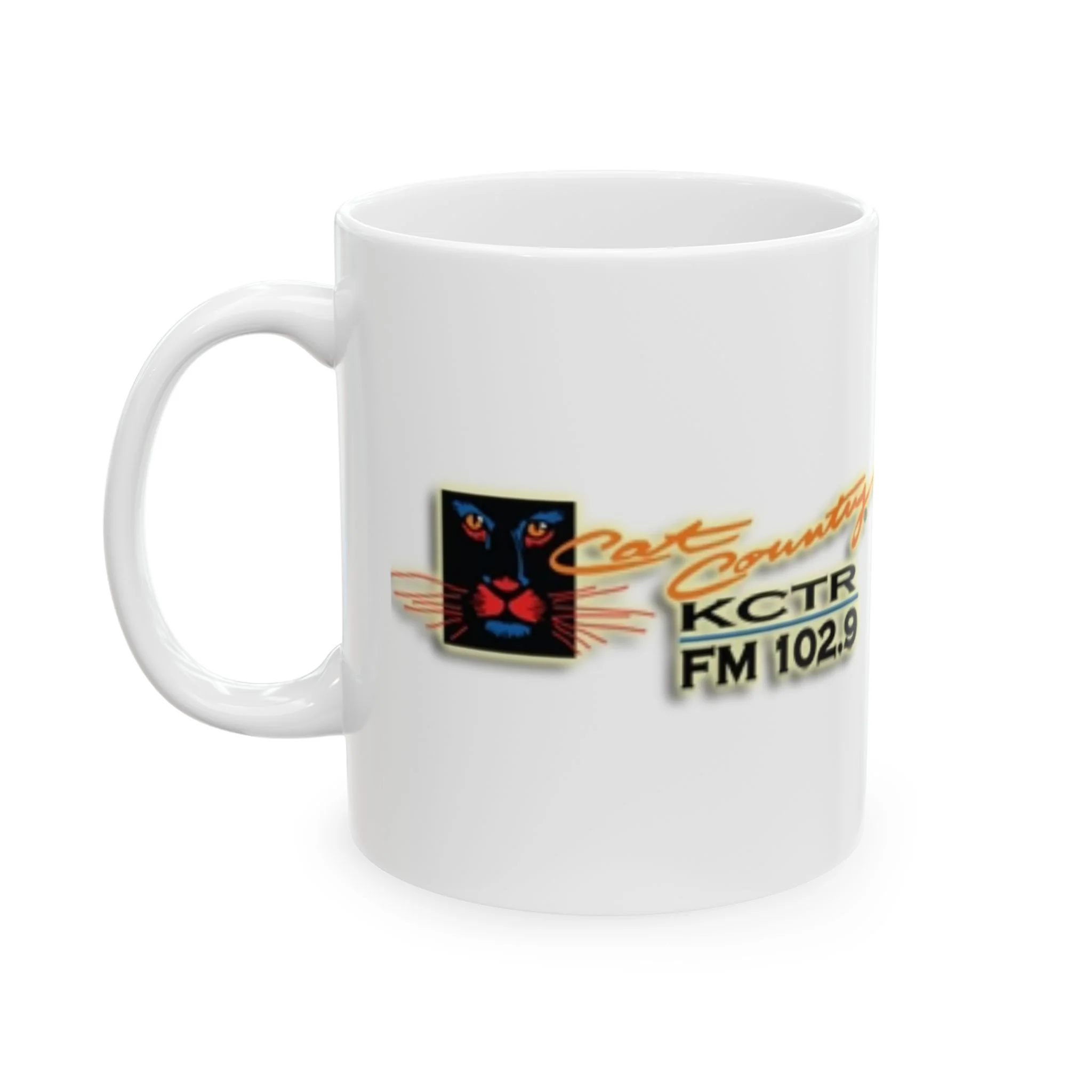 Retro Cat Country 102.9 KCTR Ceramic Mug, (11oz, 15oz) - Image 4