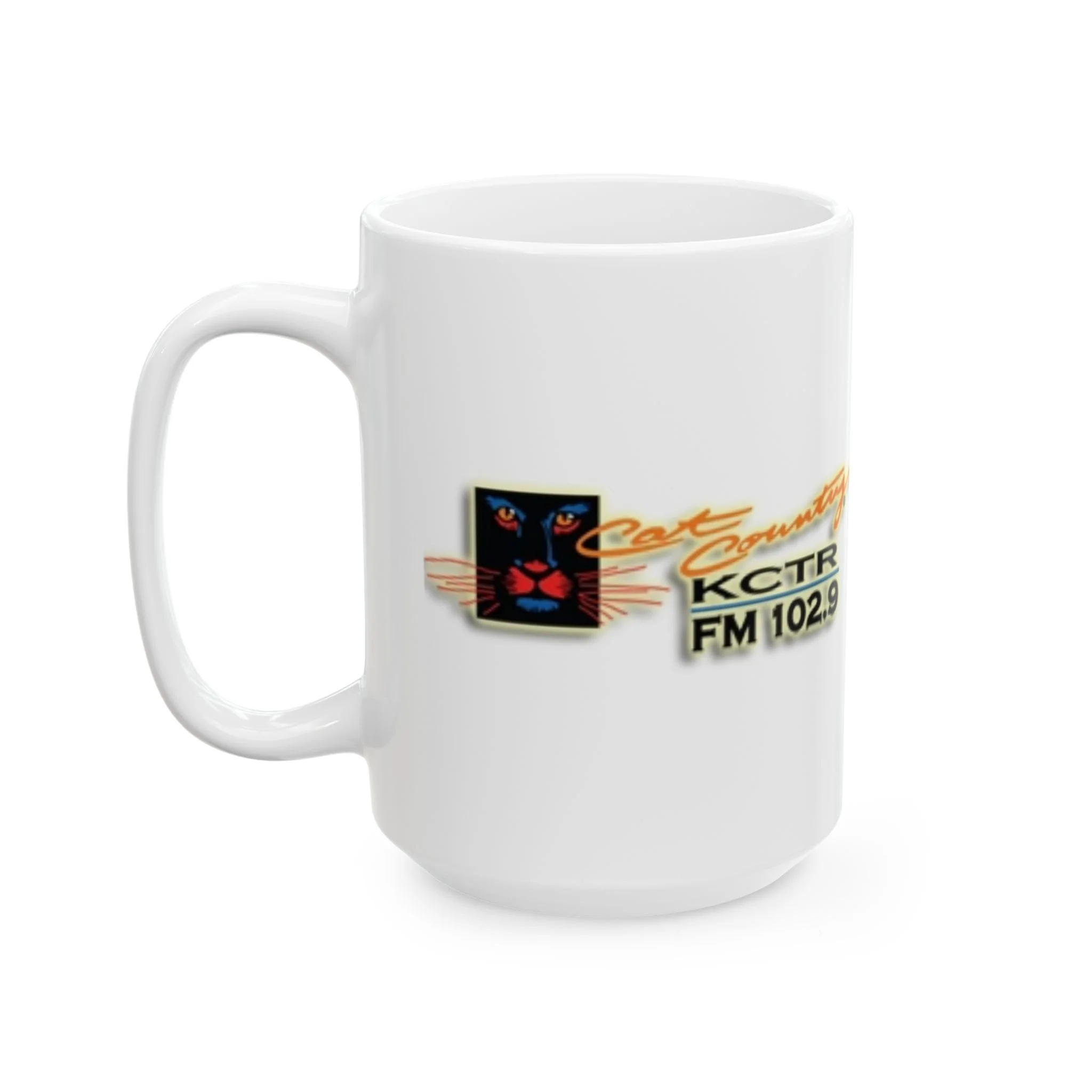 Retro Cat Country 102.9 KCTR Ceramic Mug, (11oz, 15oz) - Image 7