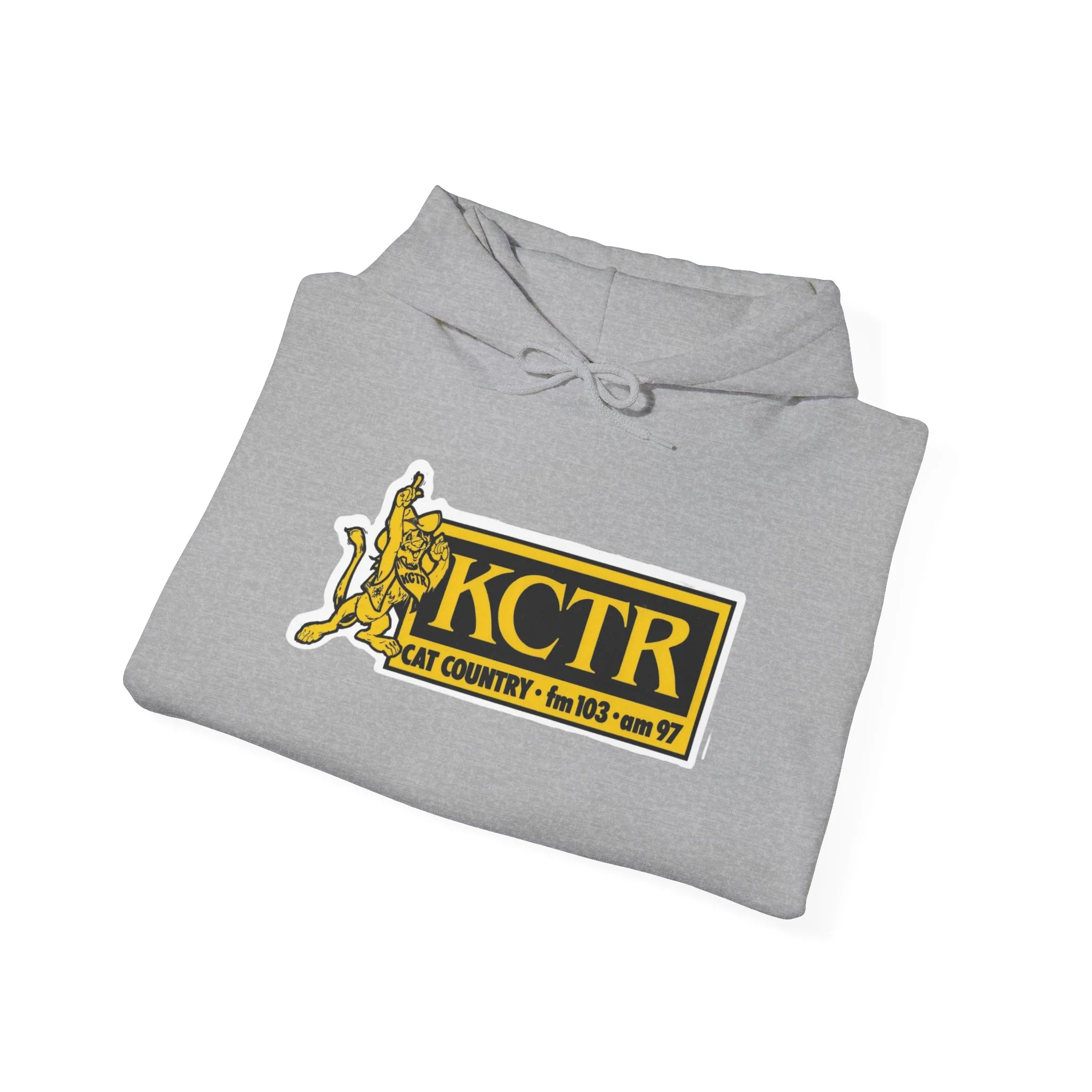 Retro Cat Country 102.9 KCTR Unisex Heavy Blend™ Hooded Sweatshirt - Image 13