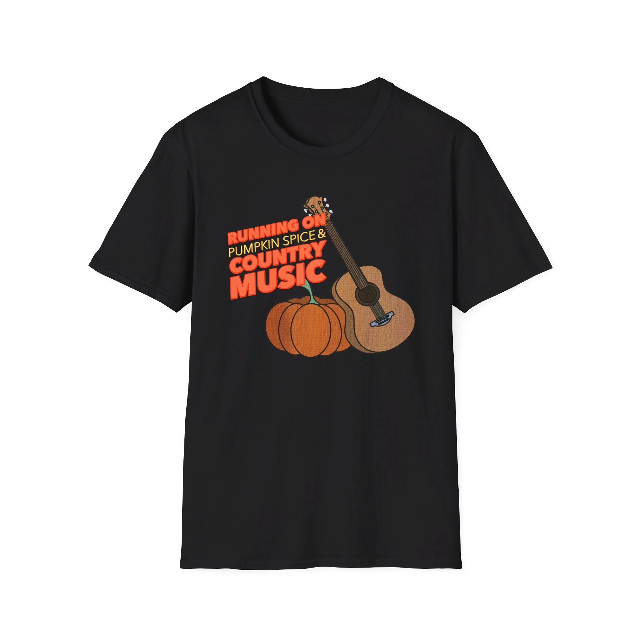 Running on Pumpkin Spice Country Music T-Shirt - Image 3