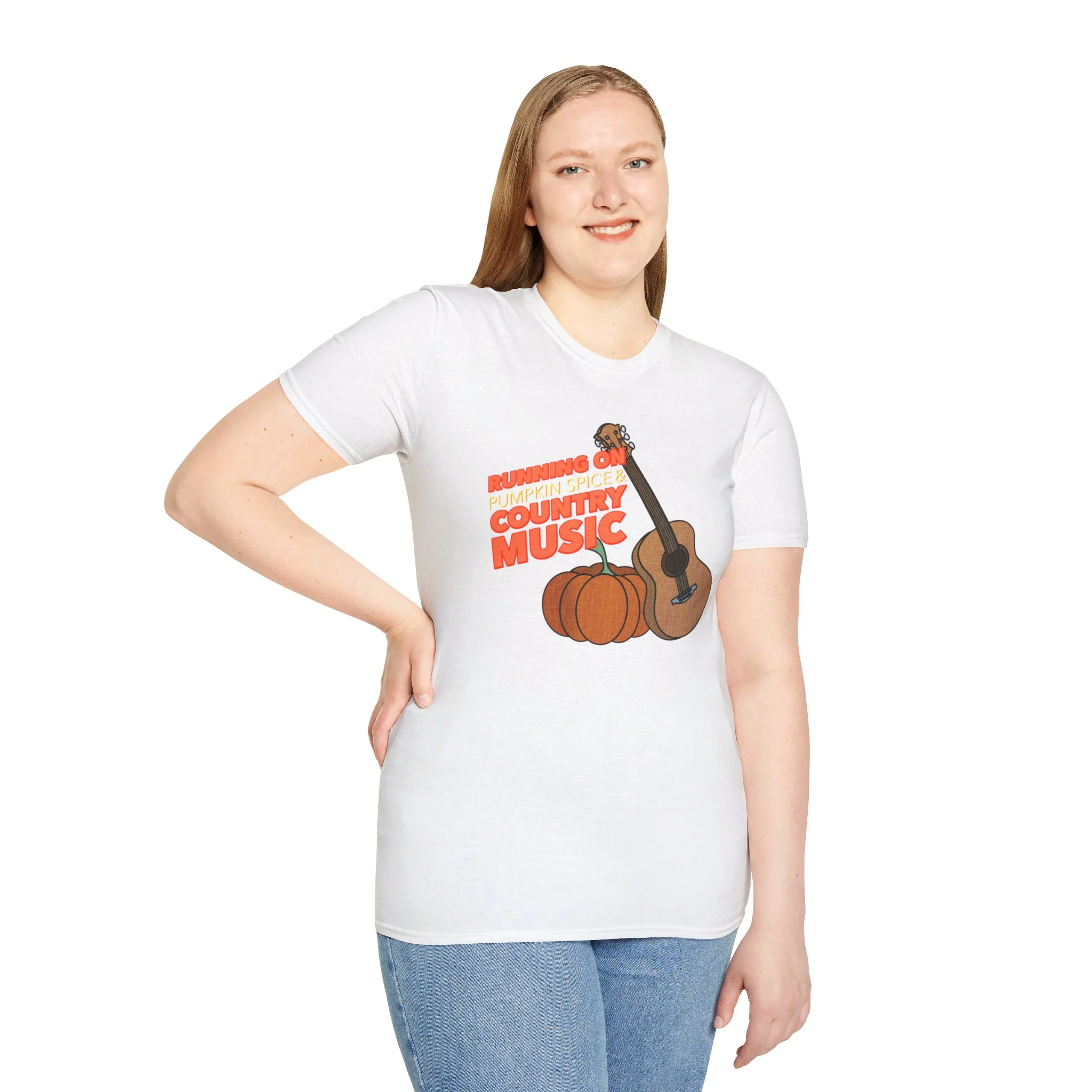 Running on Pumpkin Spice Country Music T-Shirt - Image 8