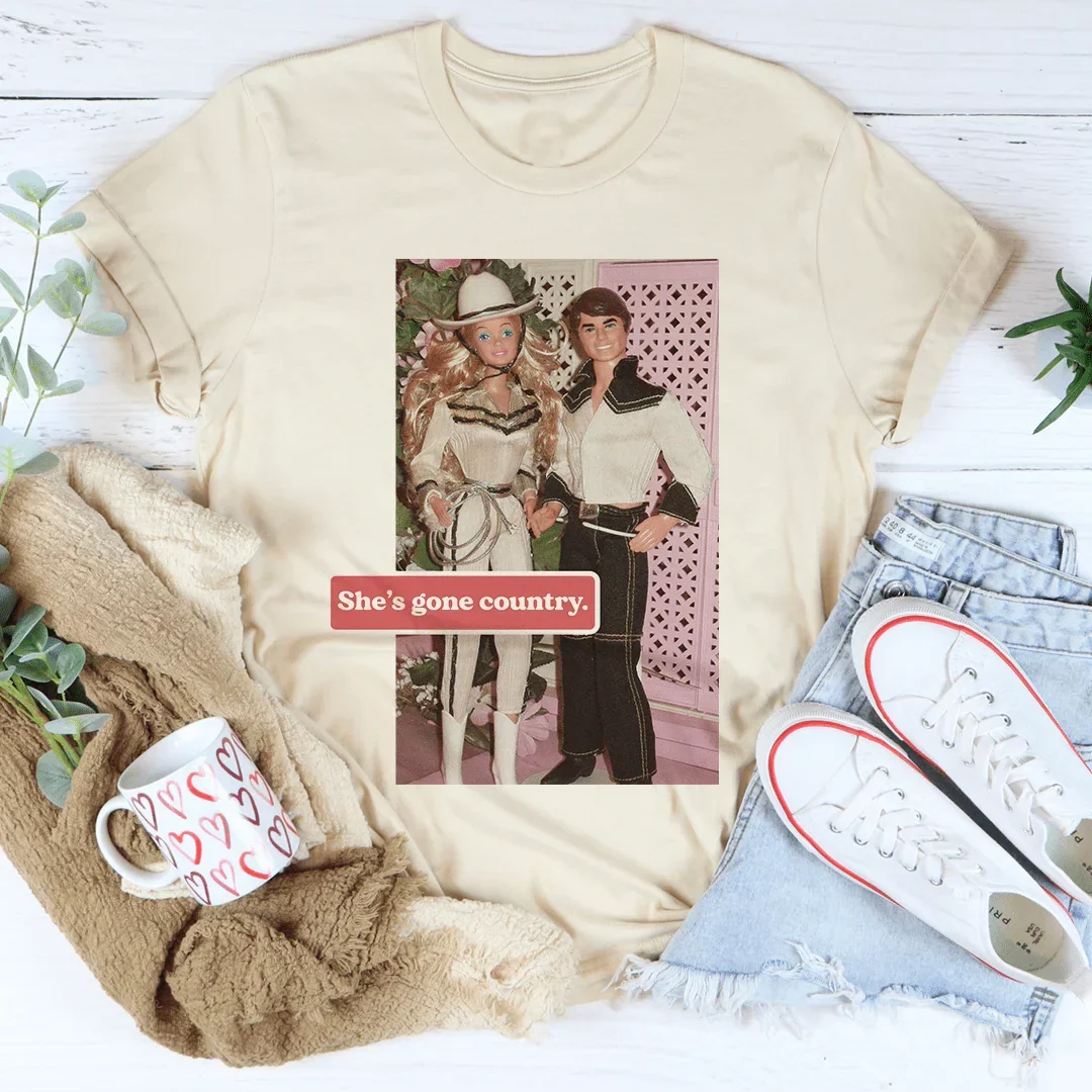 She's Gone Country Graphic Tee – Soft Everyday Country Shirt - Image 3
