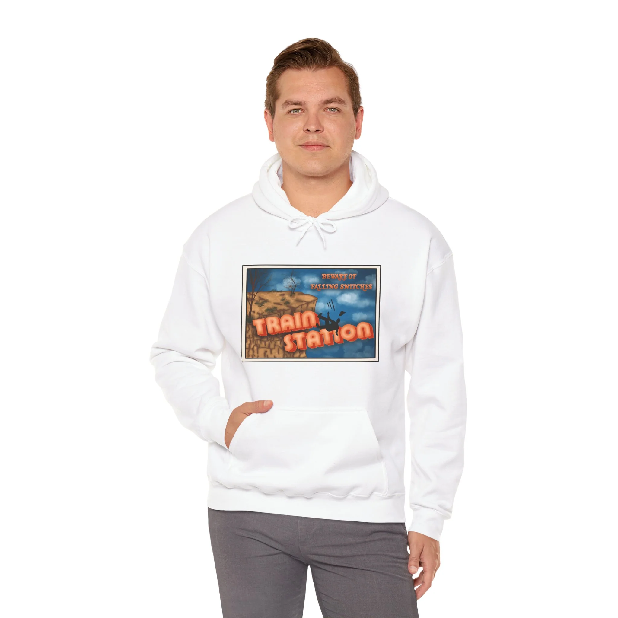 Train Station Postcard Hoodie - Image 3