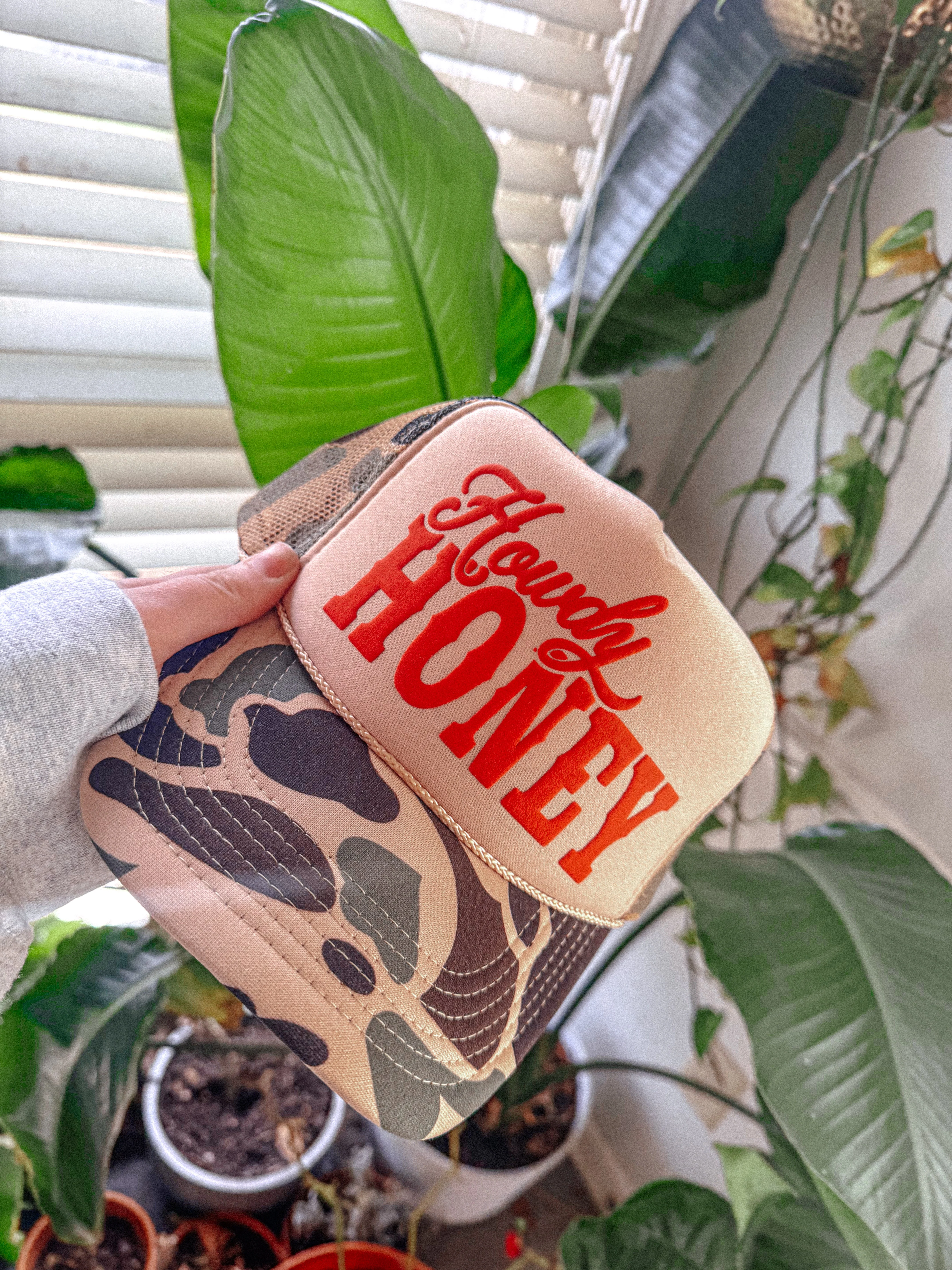 Howdy Honey Western Puff Trucker Hat – Country Snapback Cap - Image 4
