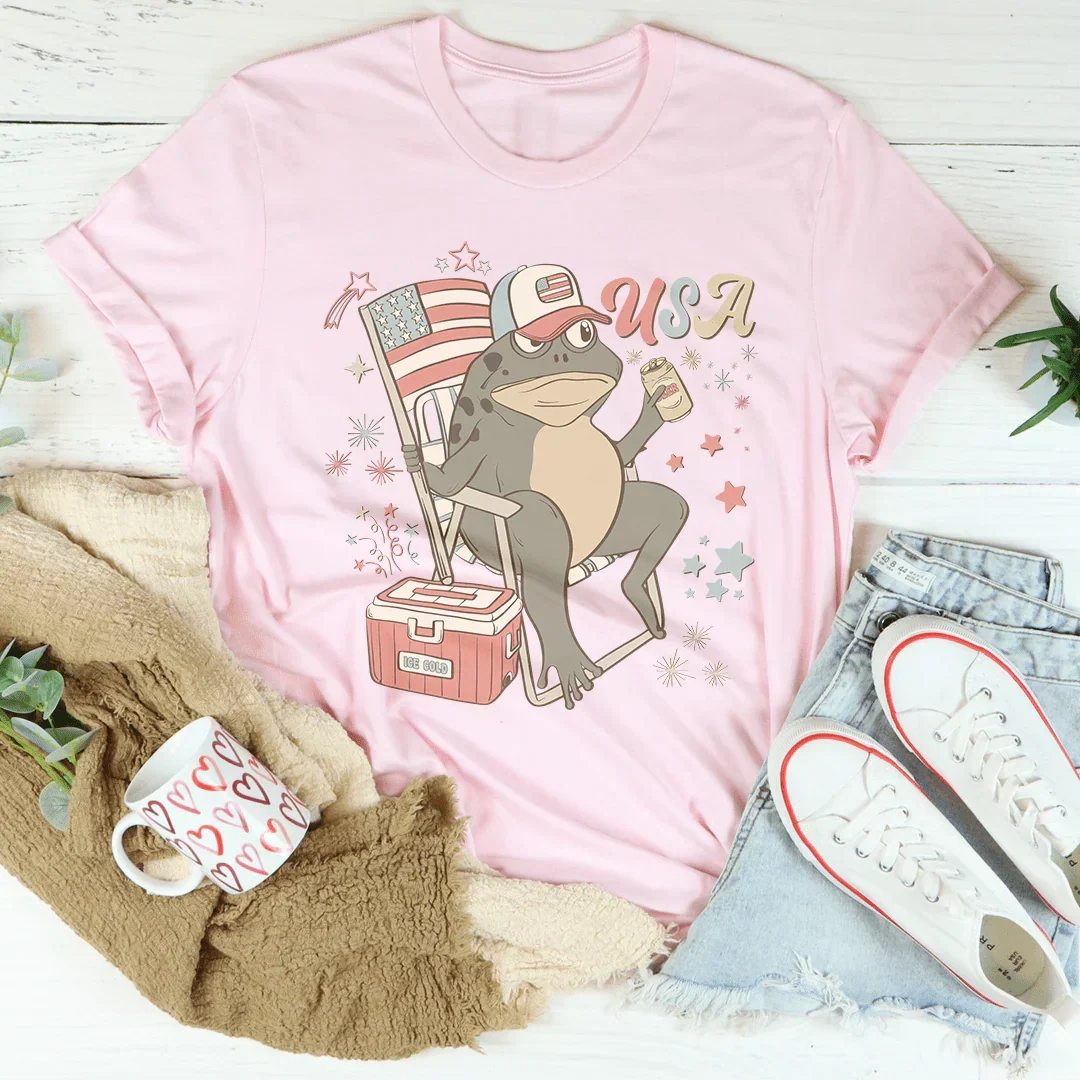 USA Graphic Tee – Soft Patriotic Everyday Shirt - Image 3