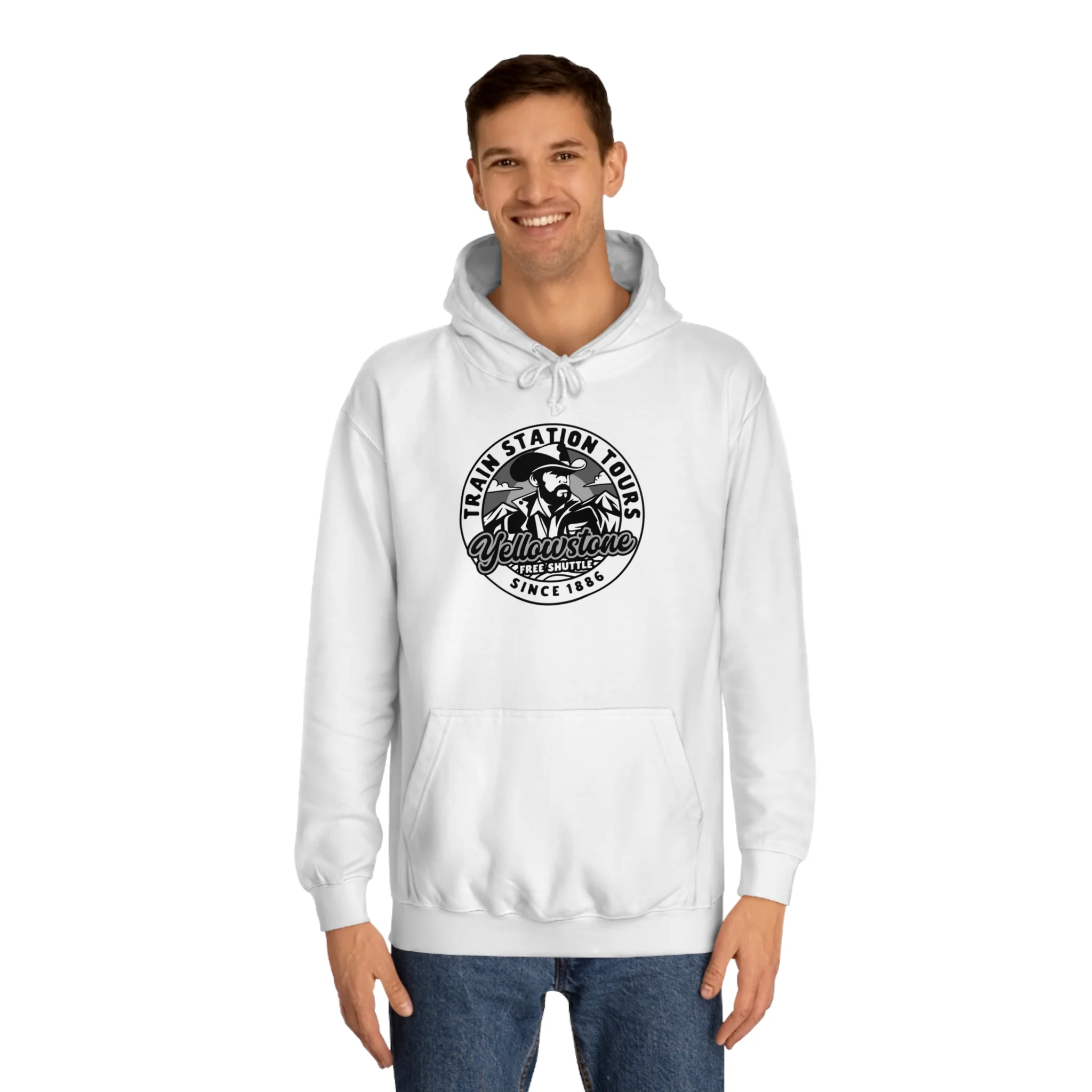 Yellowstone Train Station Tours Hoodie - Image 4
