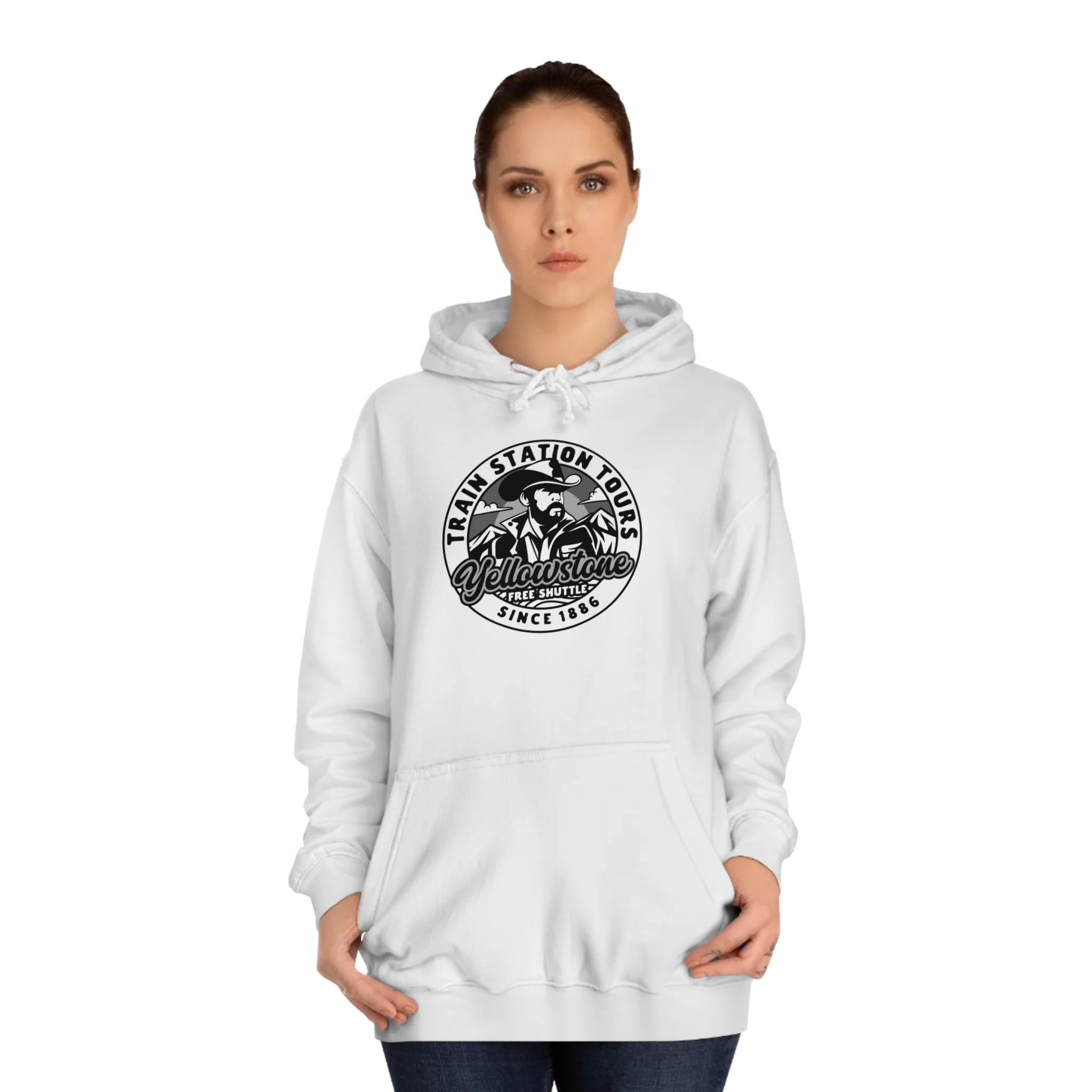 Yellowstone Train Station Tours Hoodie - Image 5
