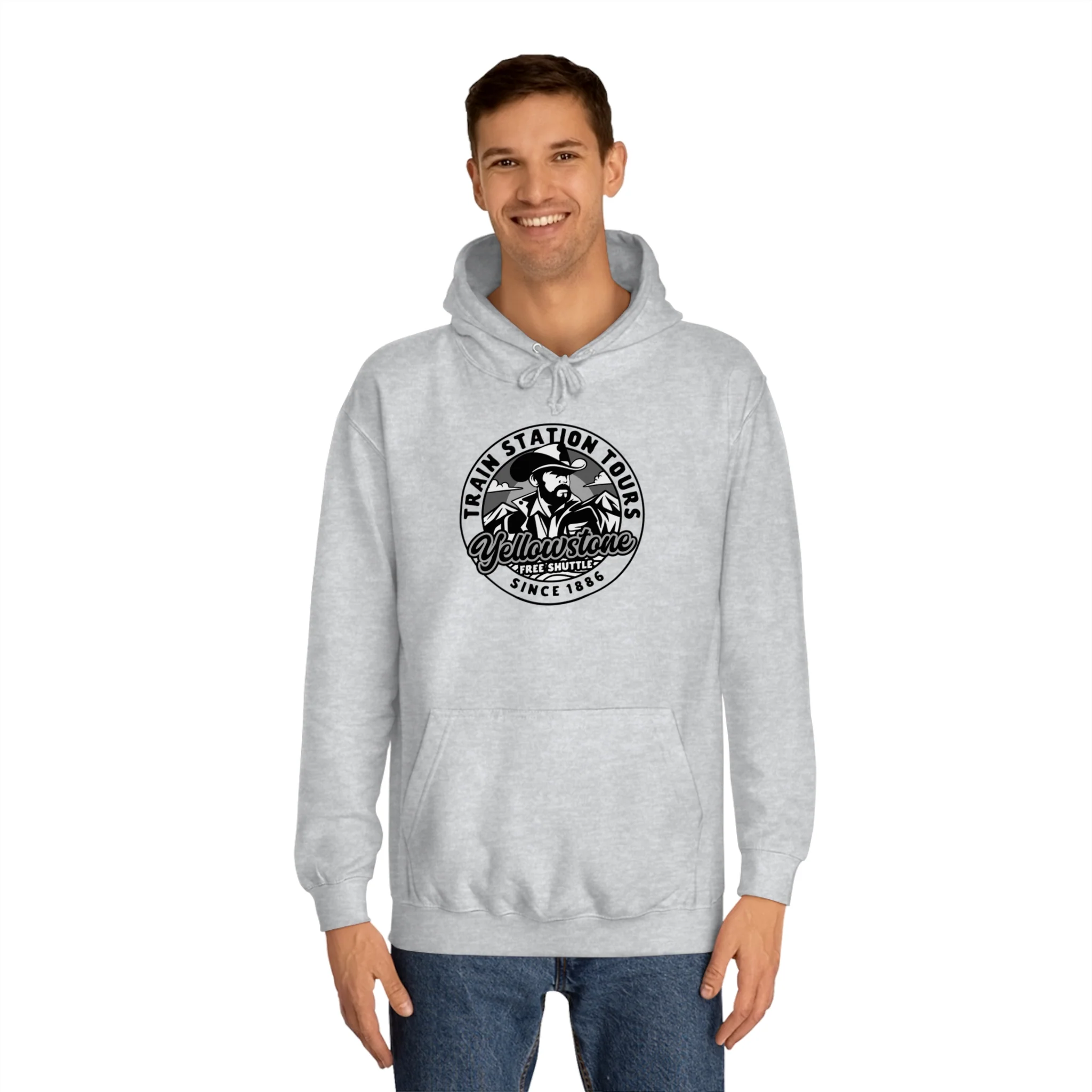 Yellowstone Train Station Tours Hoodie - Image 7