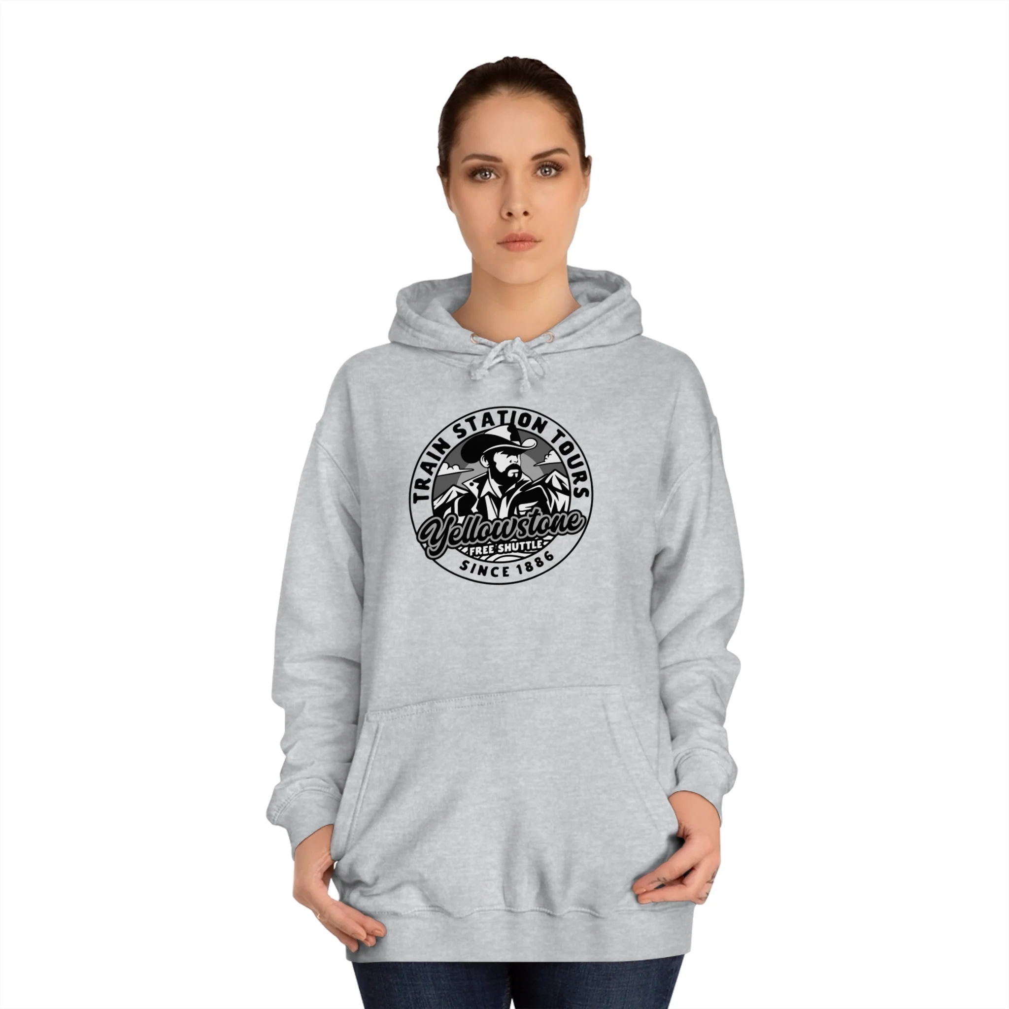 Yellowstone Train Station Tours Hoodie - Image 8
